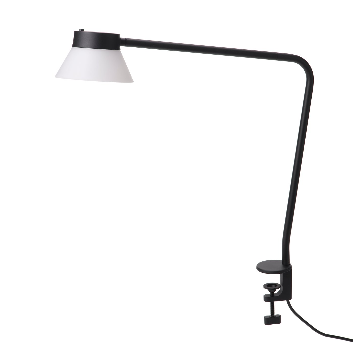 IKEA SAMBORD skrivbordslampa, svart/vit