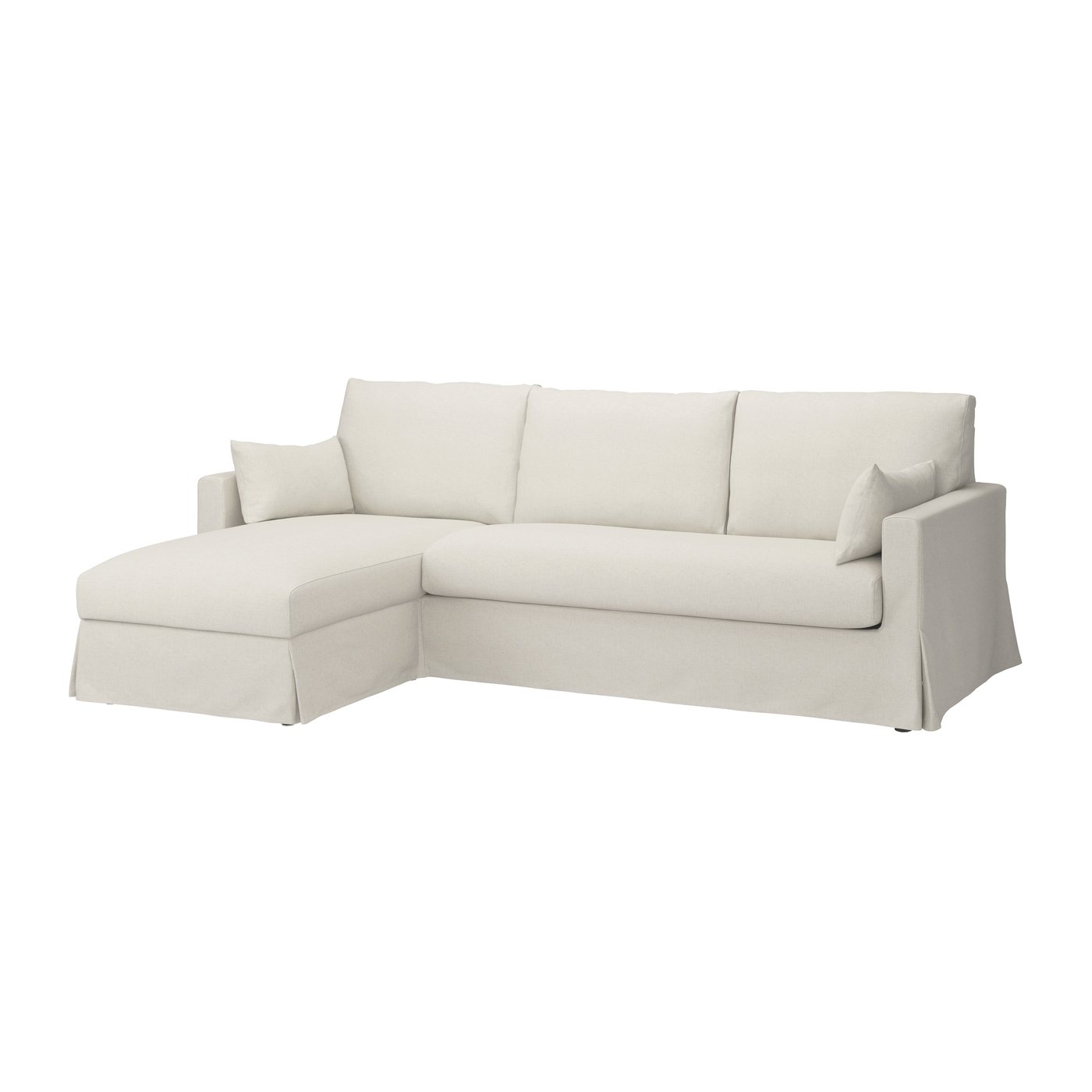IKEA HYLTARP kläd t 3-sitssoffa m schäs, vänster, gransel natur
