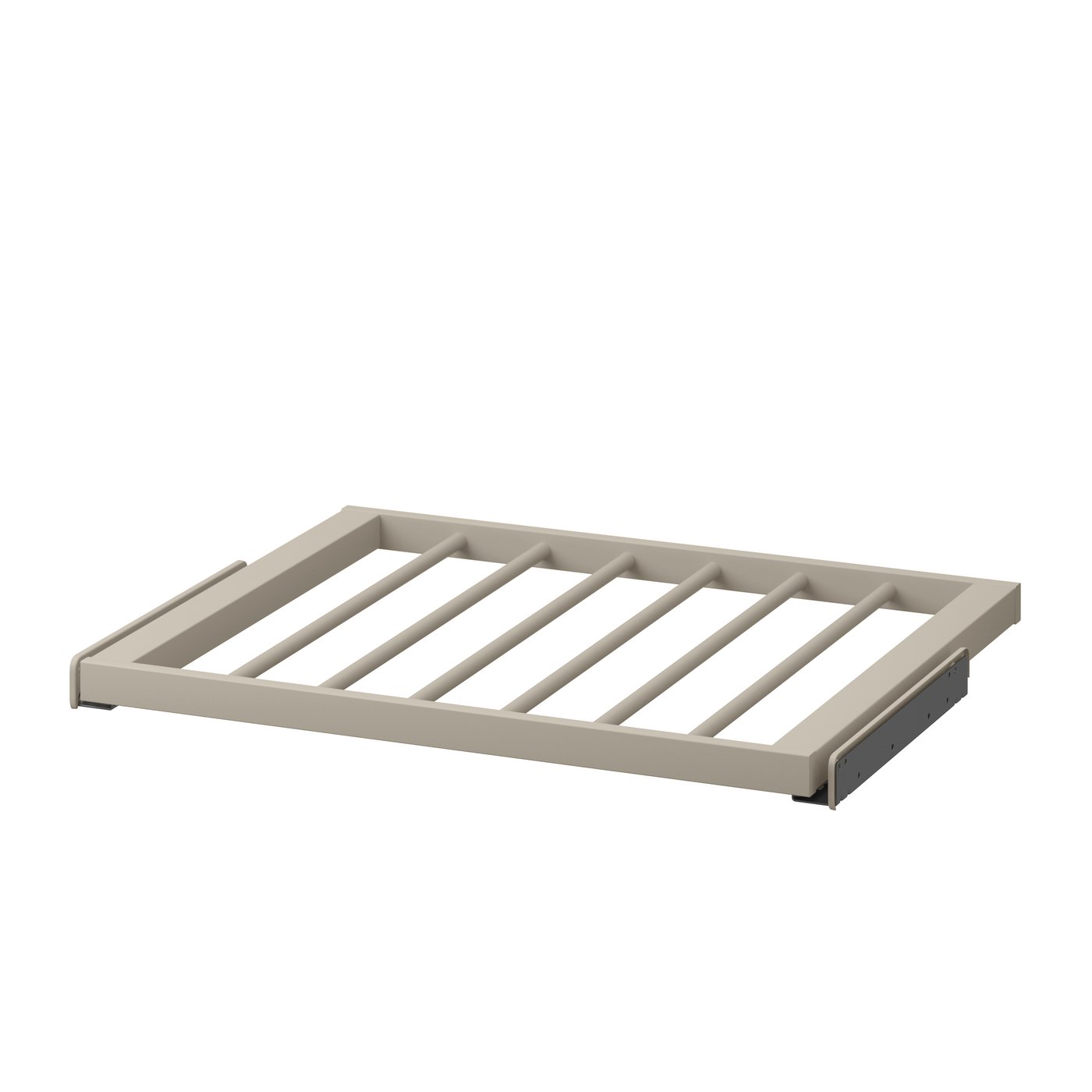 IKEA KOMPLEMENT utdragbar byxhängare, gråbeige, 75x58 cm