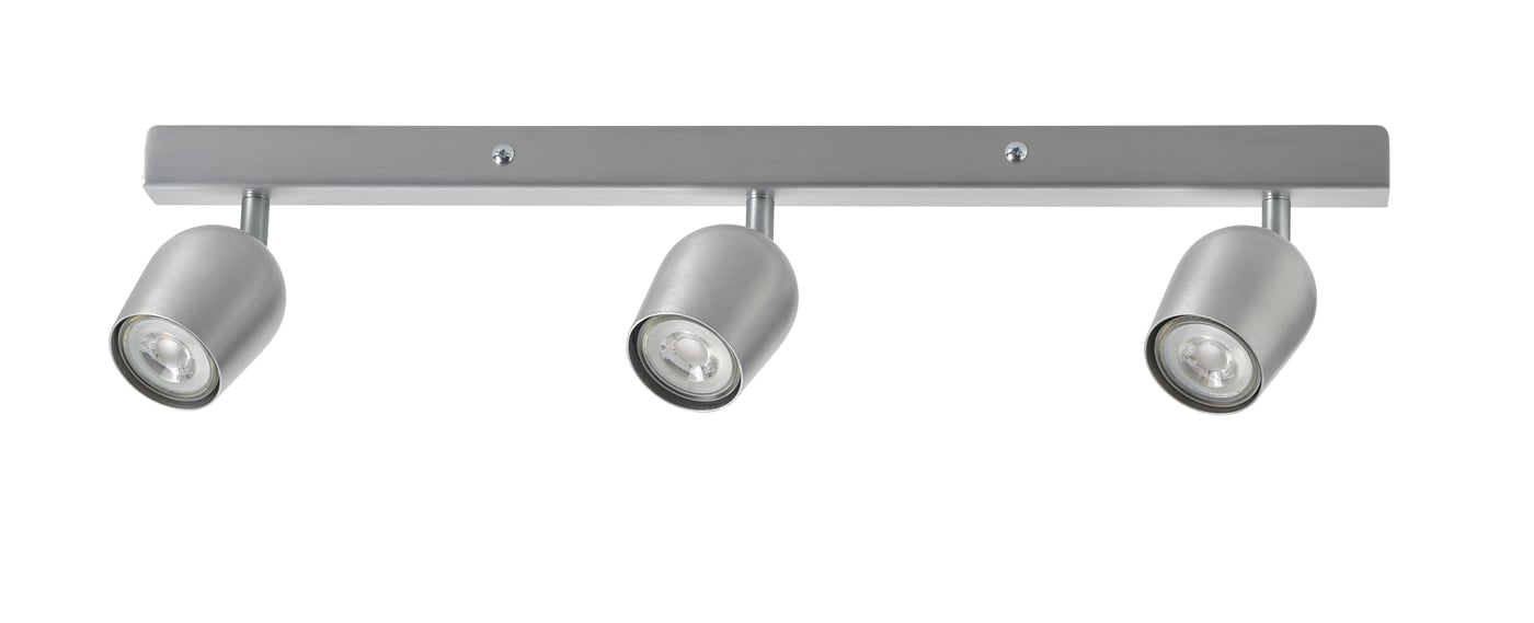 IKEA RÖKFRI takspot med 3 spots, aluminiumfärg