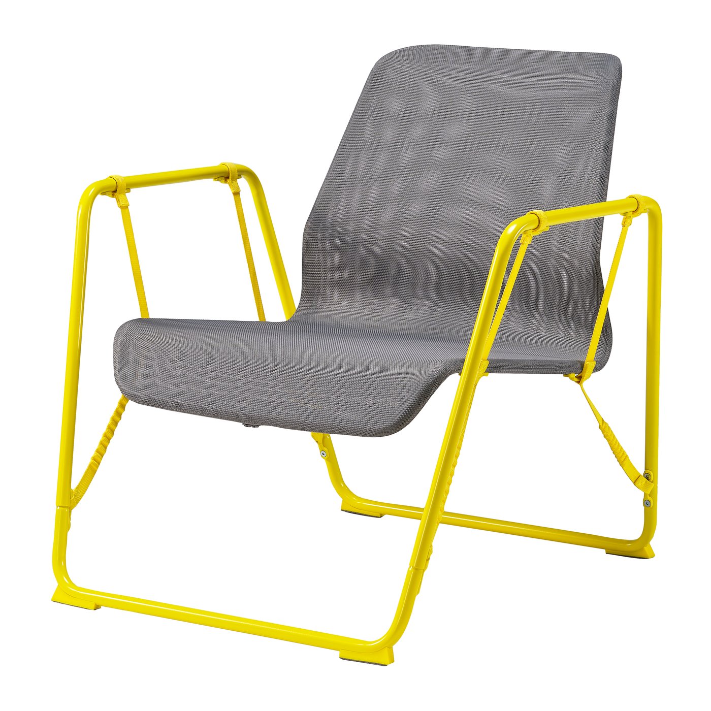 IKEA BRÄNNBOLL gamingfåtölj, grå/klargul