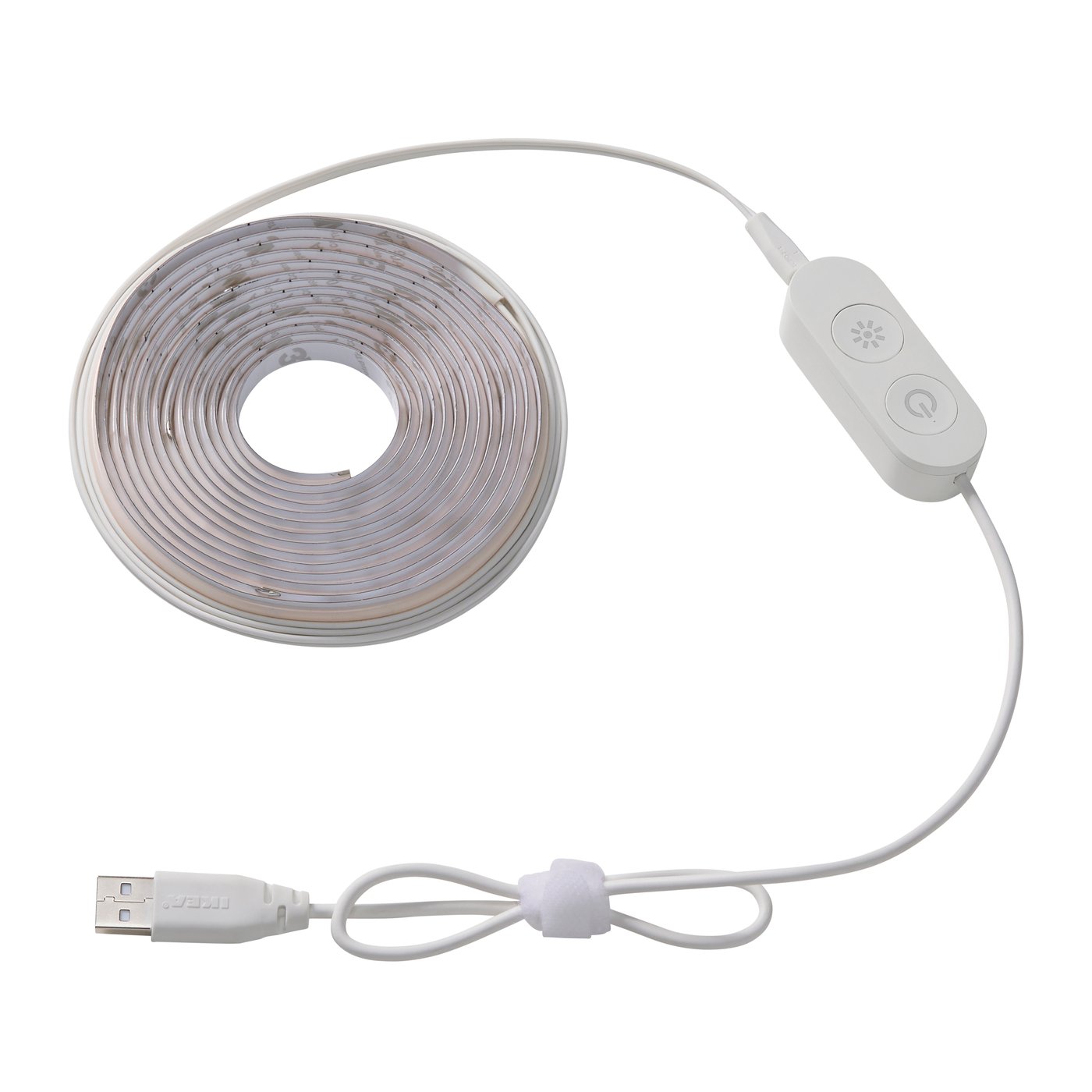 IKEA KABBLEKA LED ljuslist med USB, dimbar, 3 m