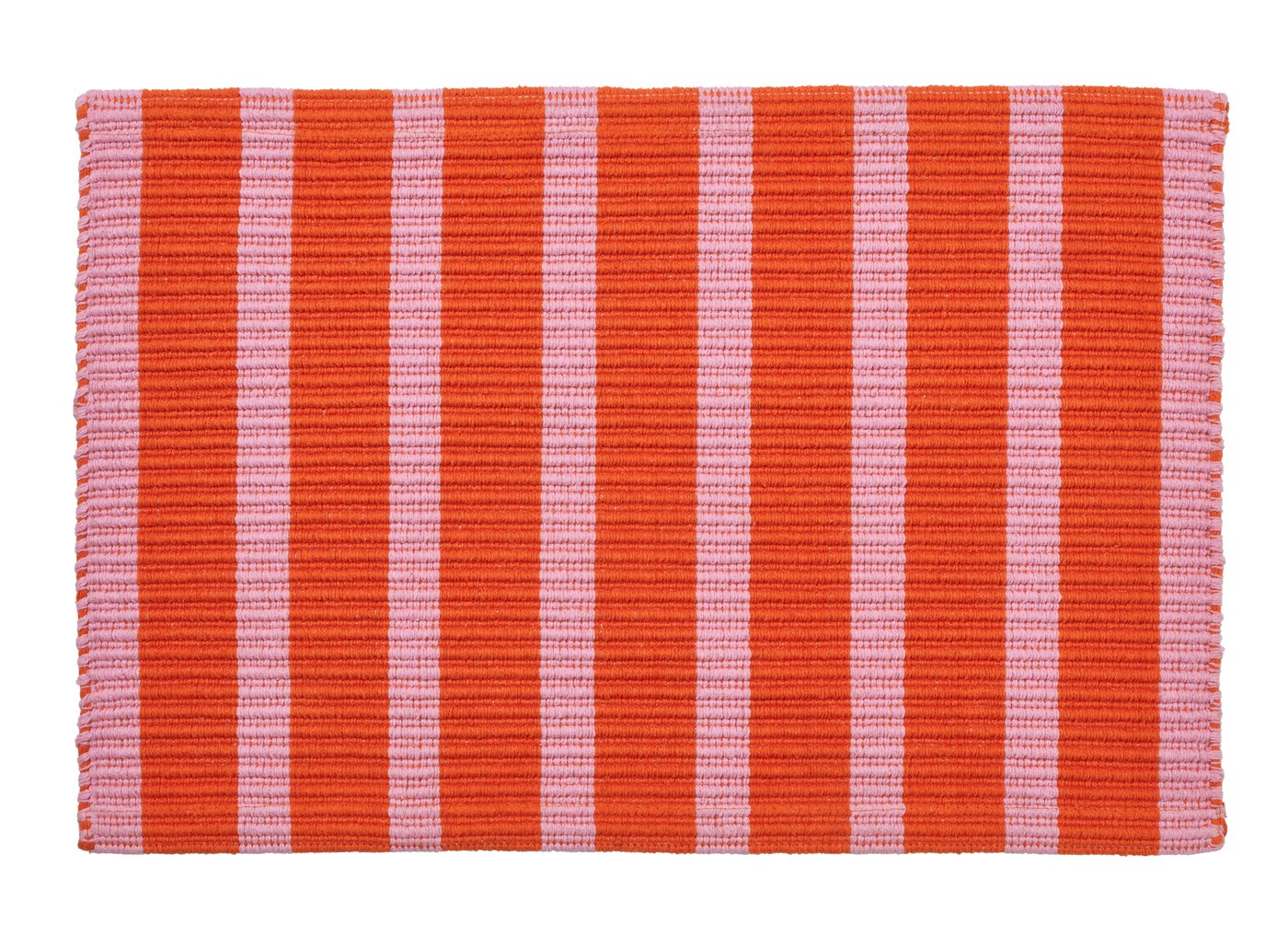 IKEA VÄGSKYLT dörrmatta, rosa/orange, 60x90 cm