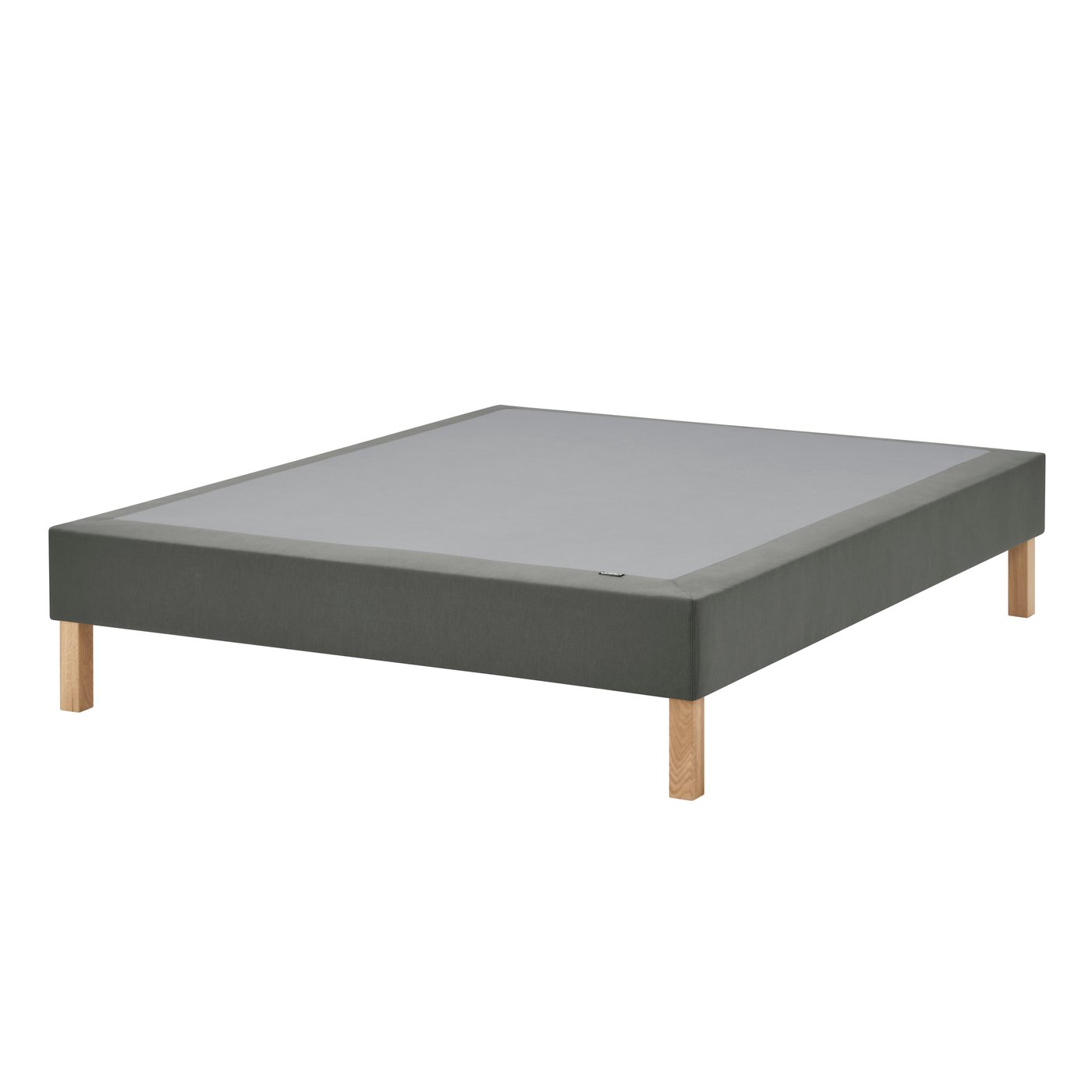 IKEA LYNGÖR ribbmadrassbotten med ben, mörkgrå, 160x200 cm