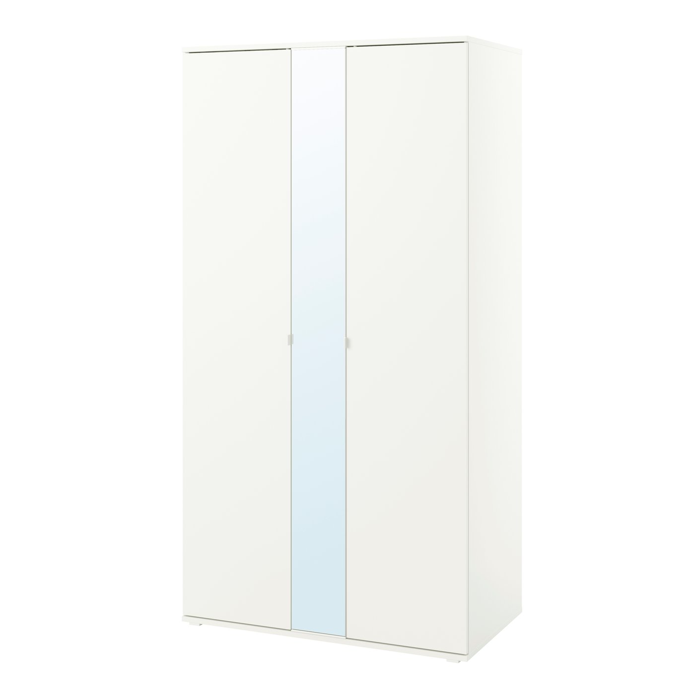 IKEA VIHALS garderob med 2 dörrar, vit, 105x57x200 cm