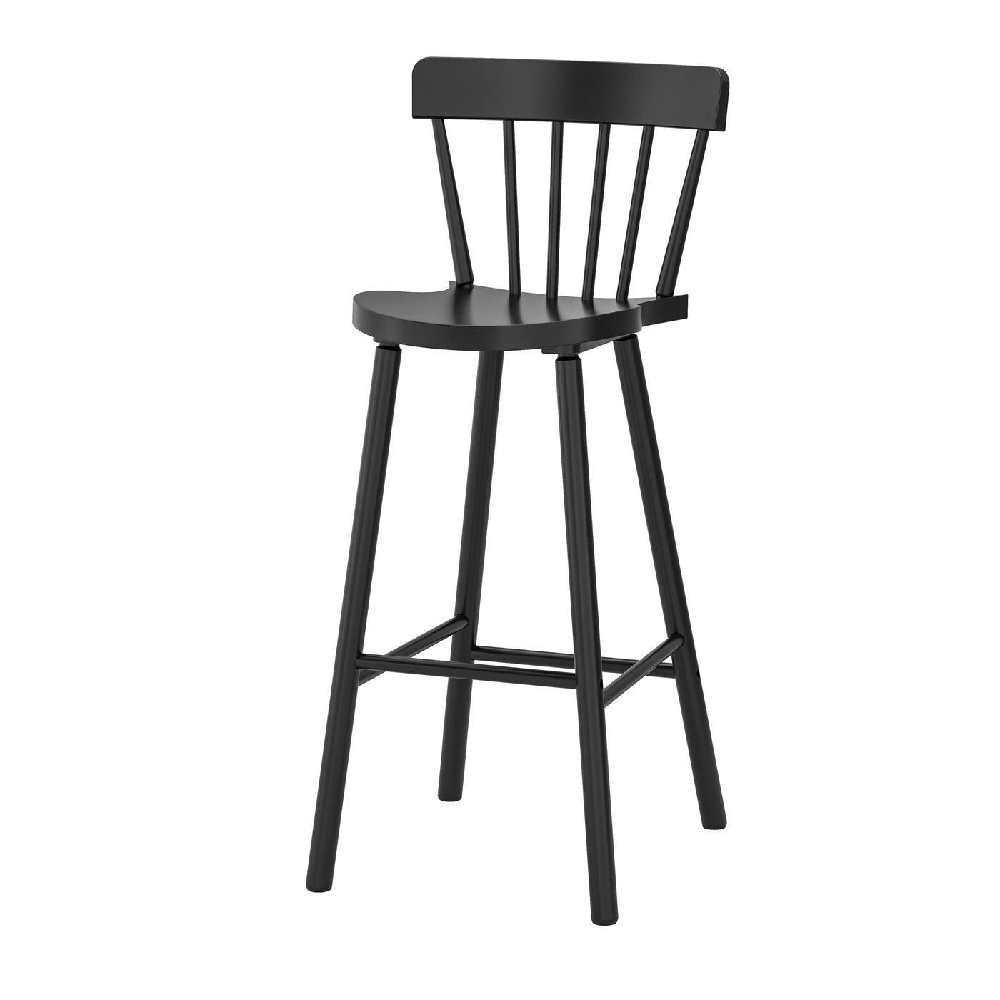 IKEA NORRARYD barstol, svart, 74 cm