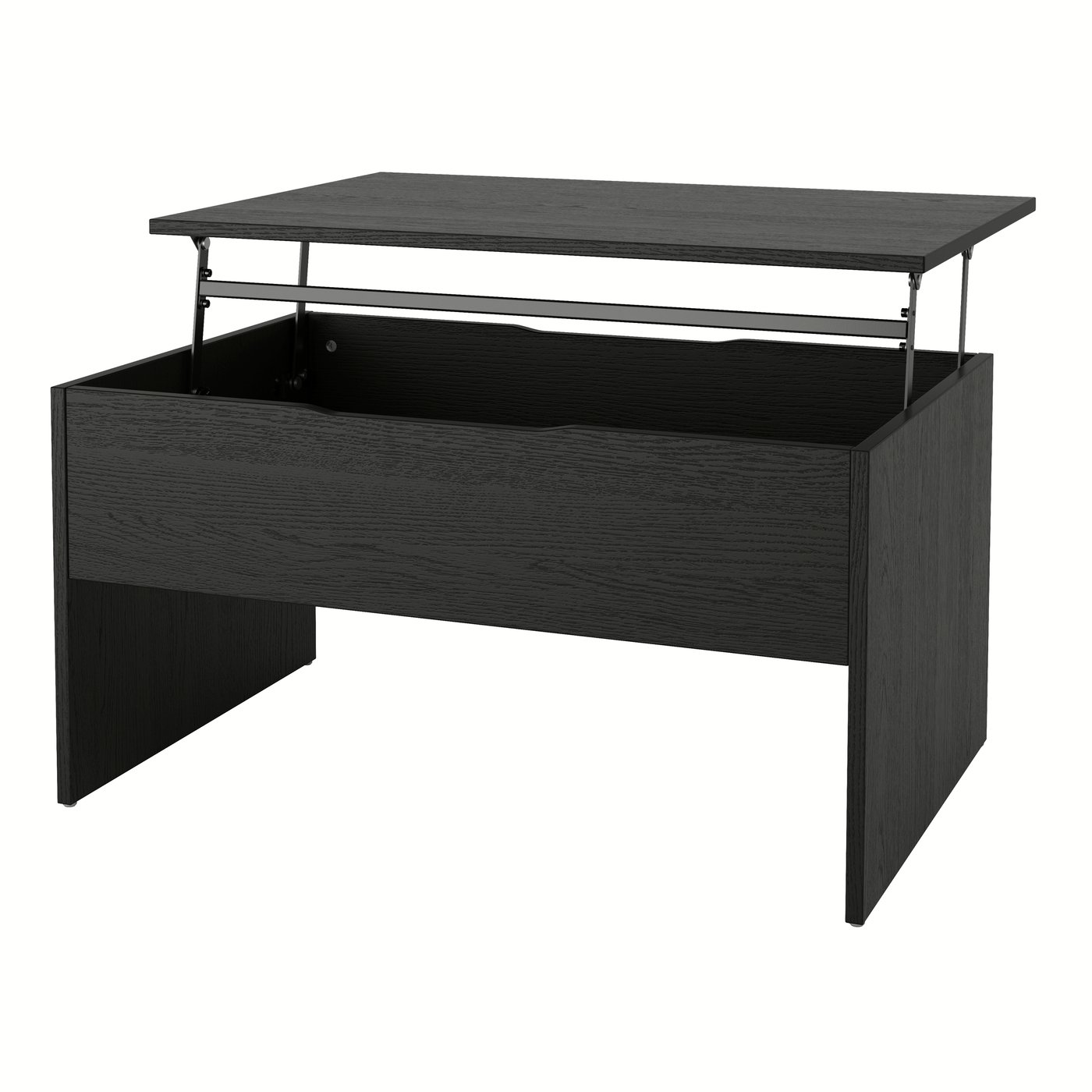 IKEA ÖSTAVALL justerbart soffbord, svart, 90 cm