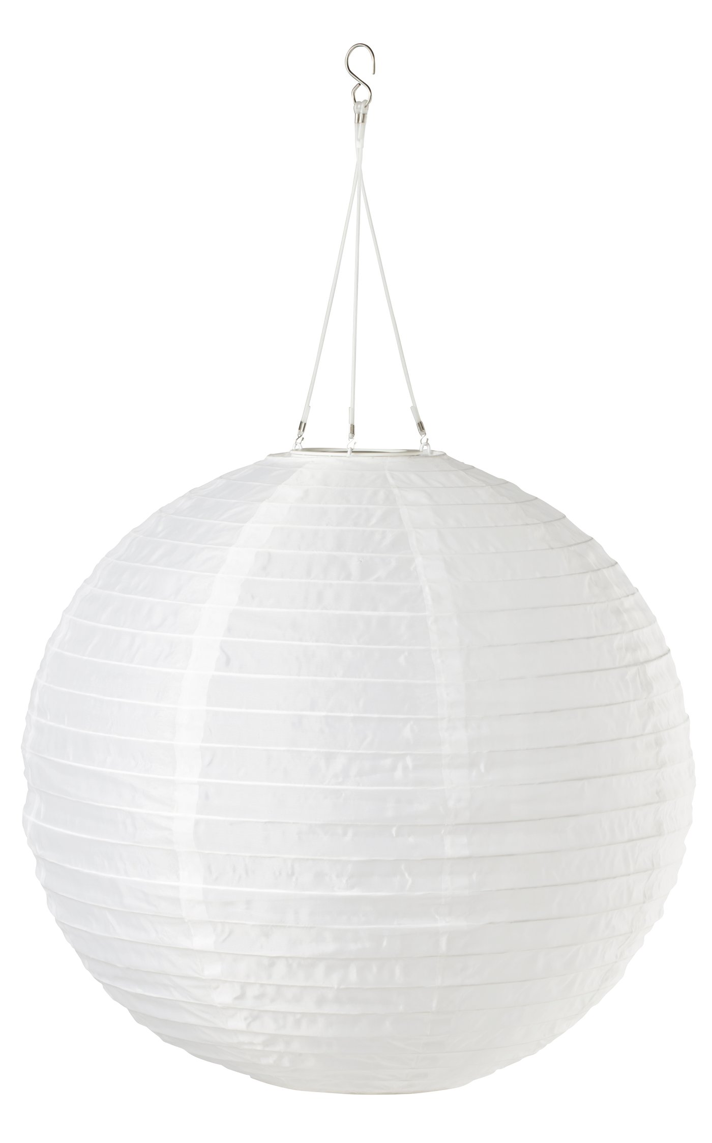 IKEA SOLVINDEN LED solcellsdriven taklampa, utomhus/klot vit, 45 cm