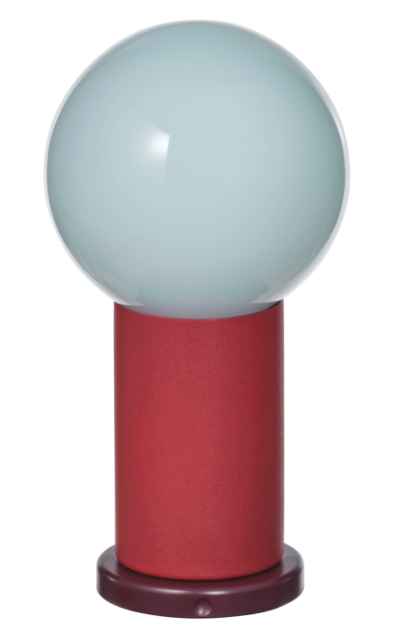 IKEA PS 2026 LED portabel lampa, batteridriven dimbar/röd ljusblå, 22 cm