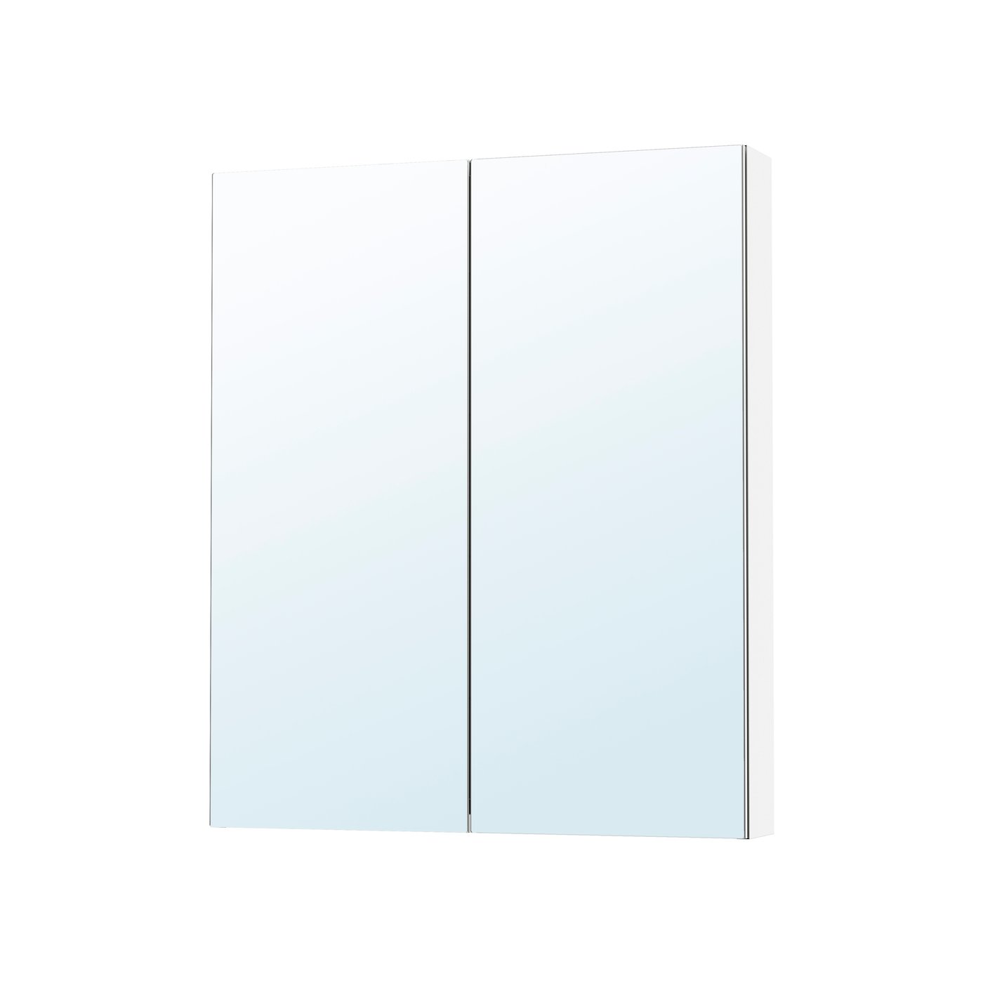 IKEA LETTAN spegelskåp med dörrar, spegeleffekt/spegelglas, 80x15x95 cm