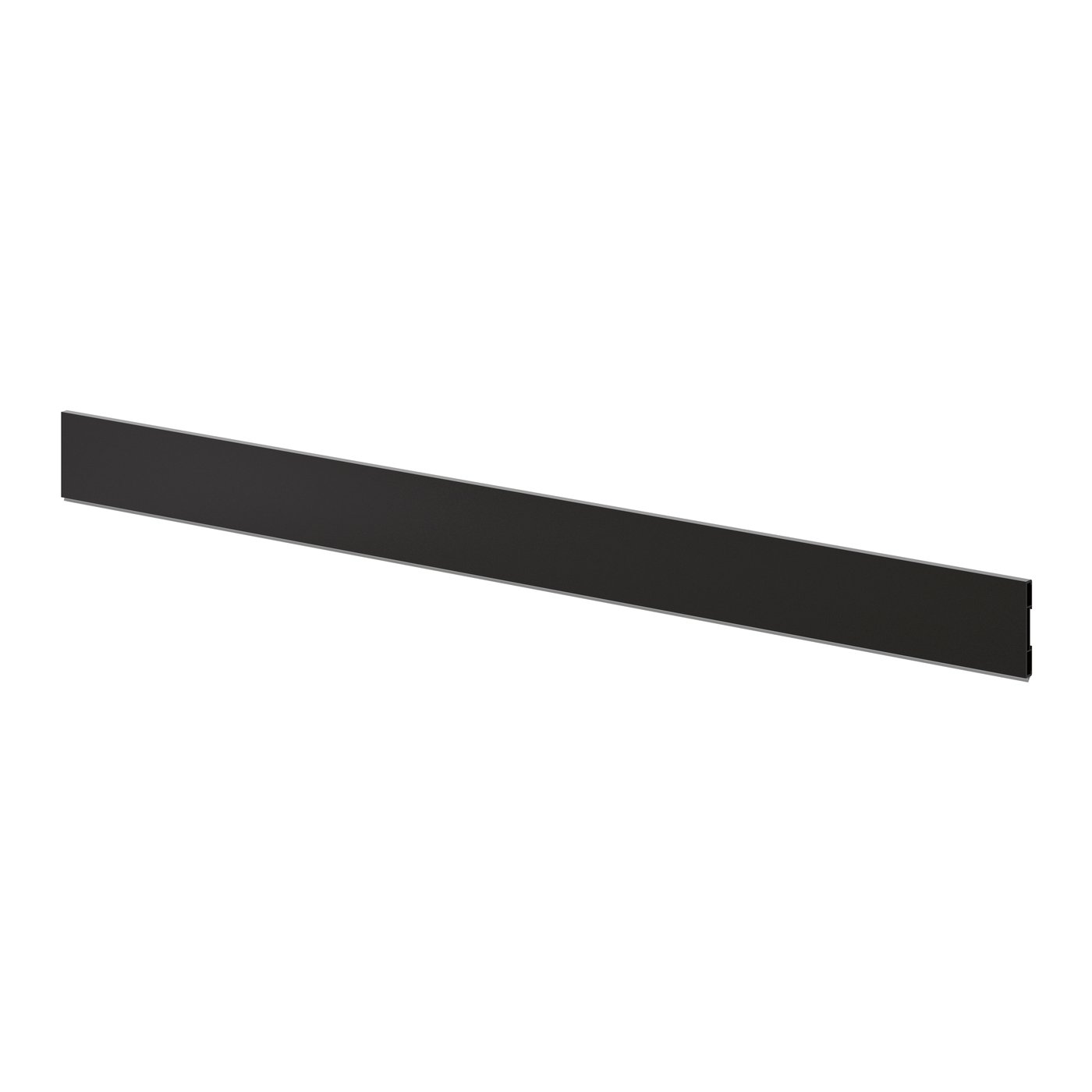 IKEA BODBYN sockel, svart, 220x8 cm