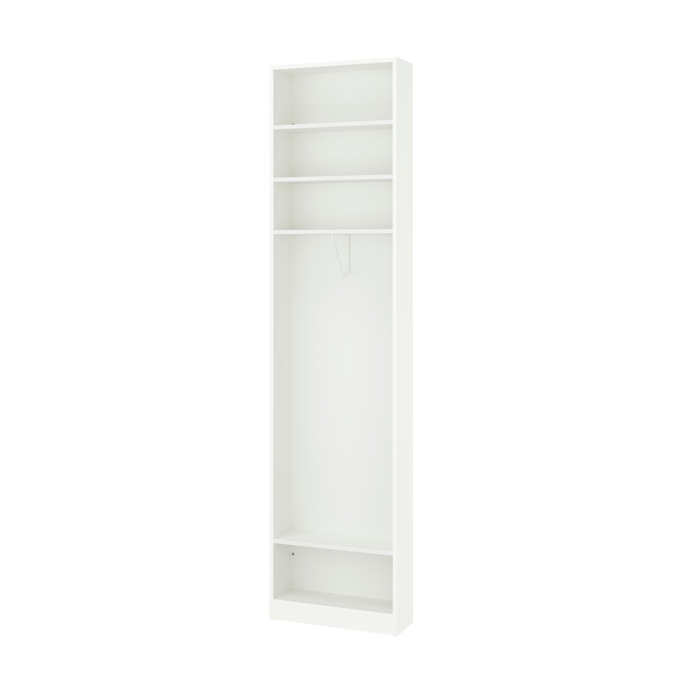 IKEA PAX påbyggnadsdel ändsektion, vit, 20x58x236 cm