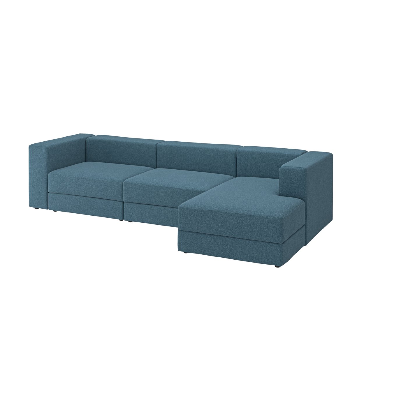 IKEA JÄTTEBO 4-sitsig modulsoffa med schäslong, höger/axvall mörk gråblå
