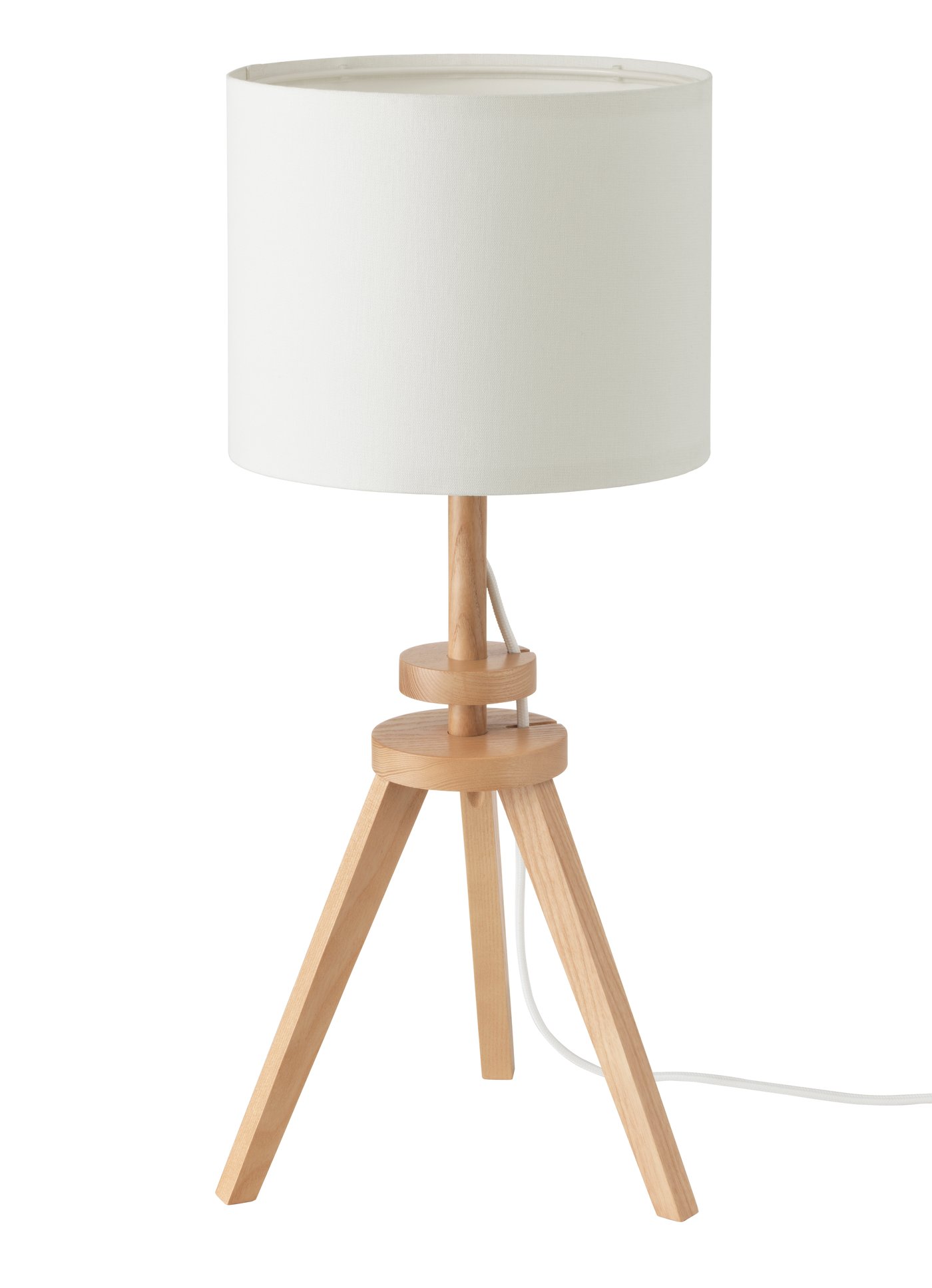 IKEA LAUTERS bordslampa, ask/vit
