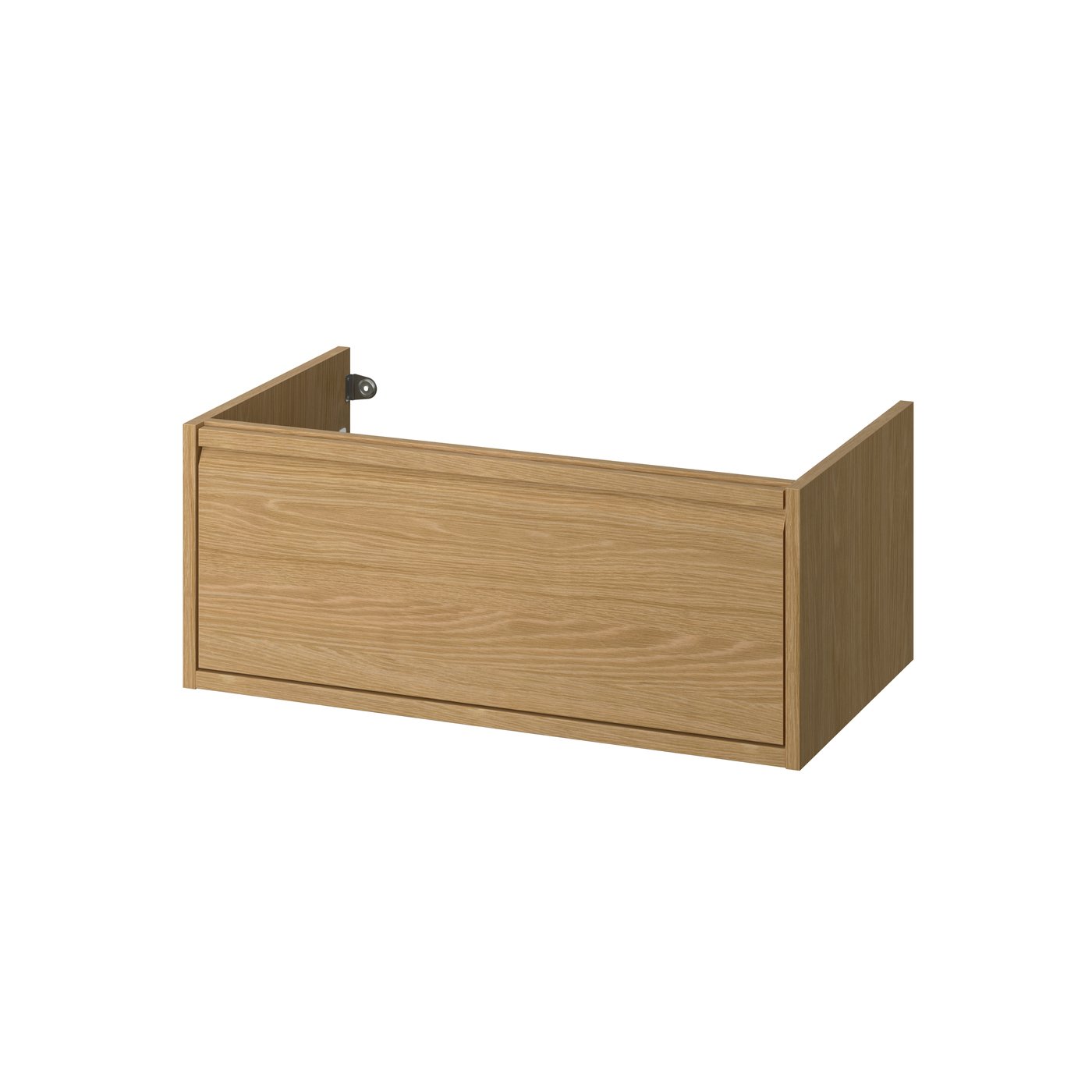 IKEA ÄNGSJÖN kommod med låda, ekmönstrad, 80x48x33 cm