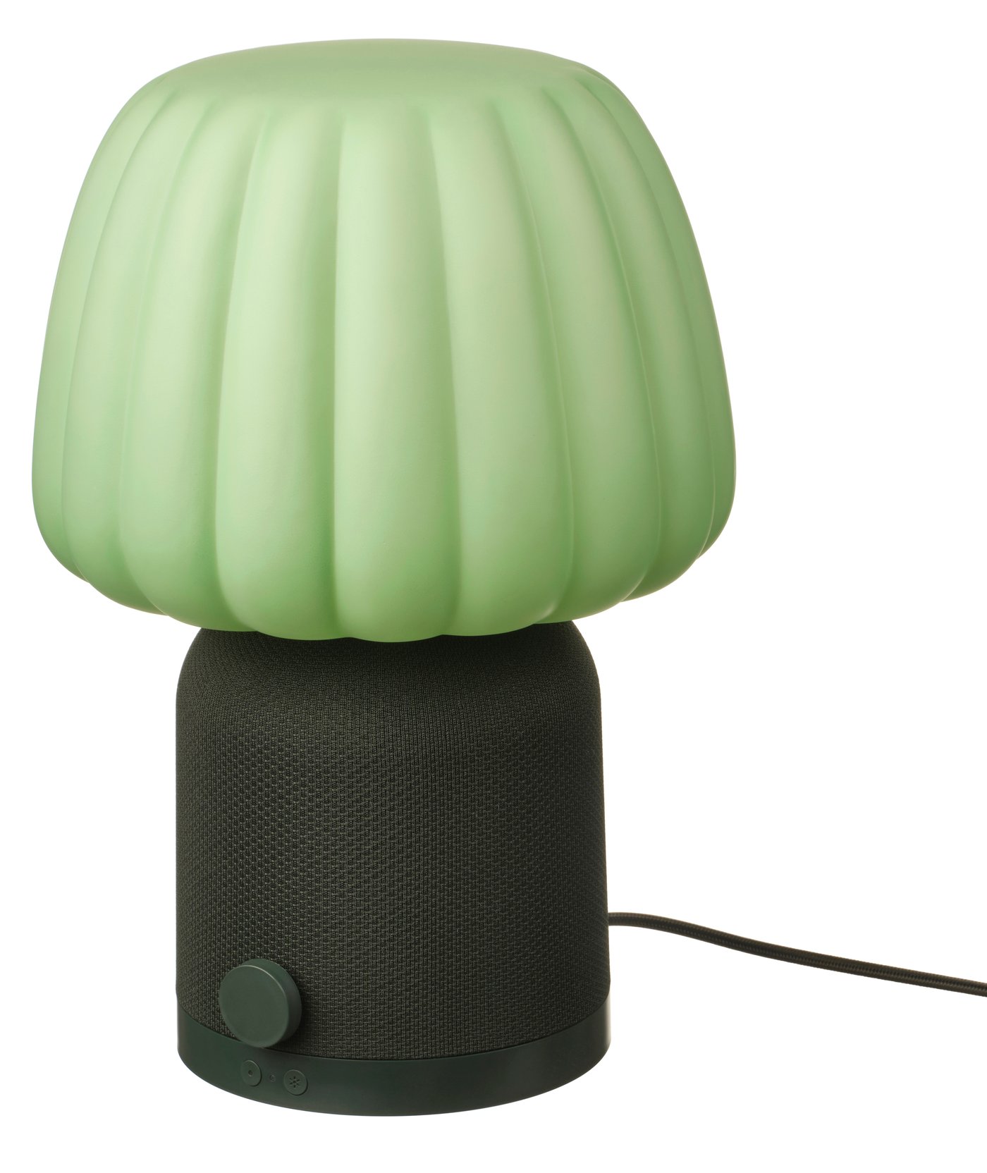 IKEA KULGLASS Bluetooth-högtalare med lampa, mörkgrön