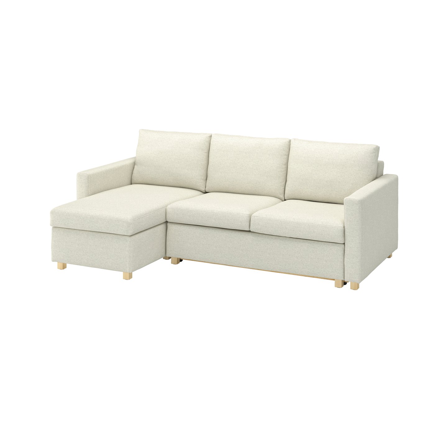 IKEA SALTSJÖBADEN klädsel t 3-sits bäddsoffa m schsl, gunnared beige