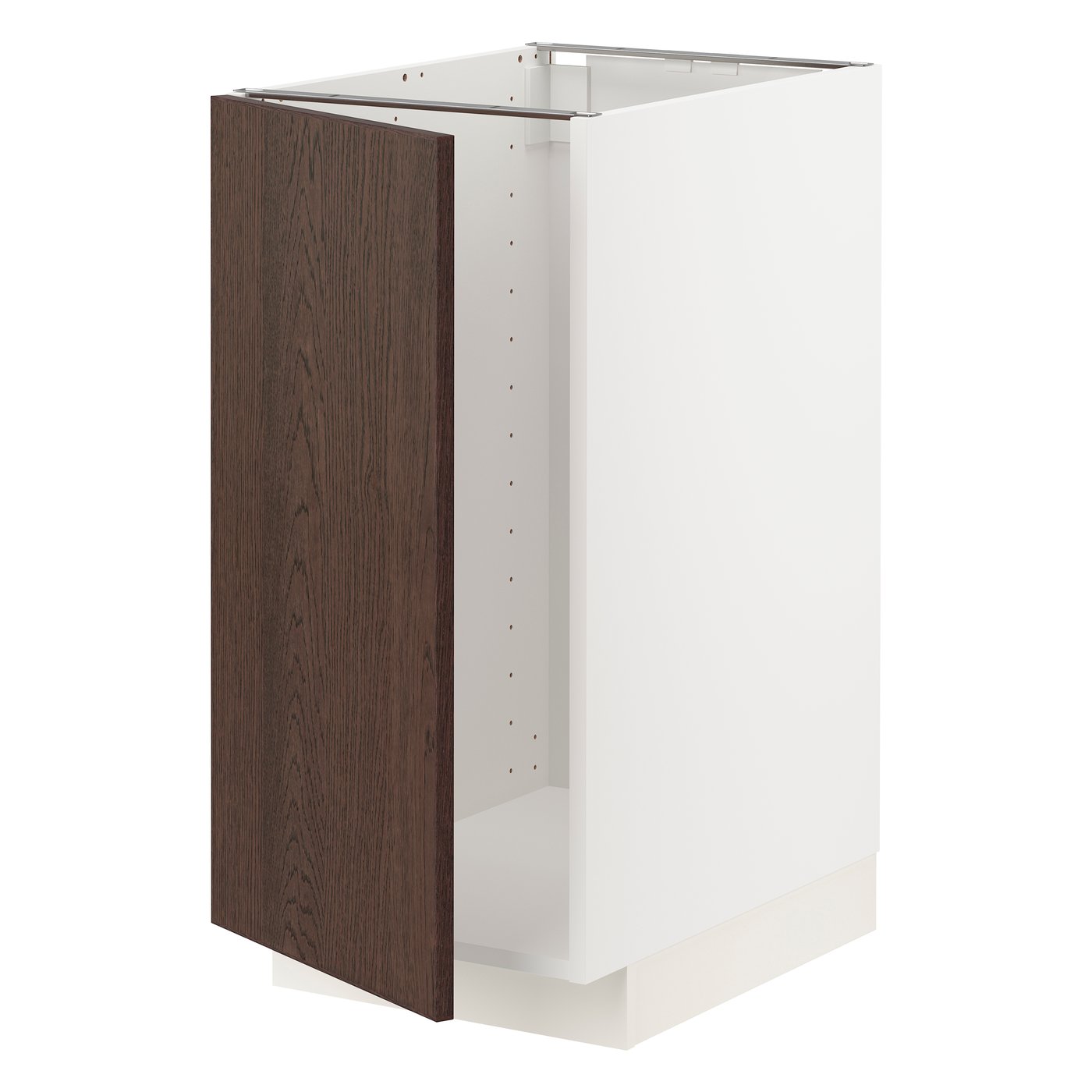 IKEA METOD bänkskåp f diskbänk/sopsortering, vit/sinarp brun, 40x60 cm