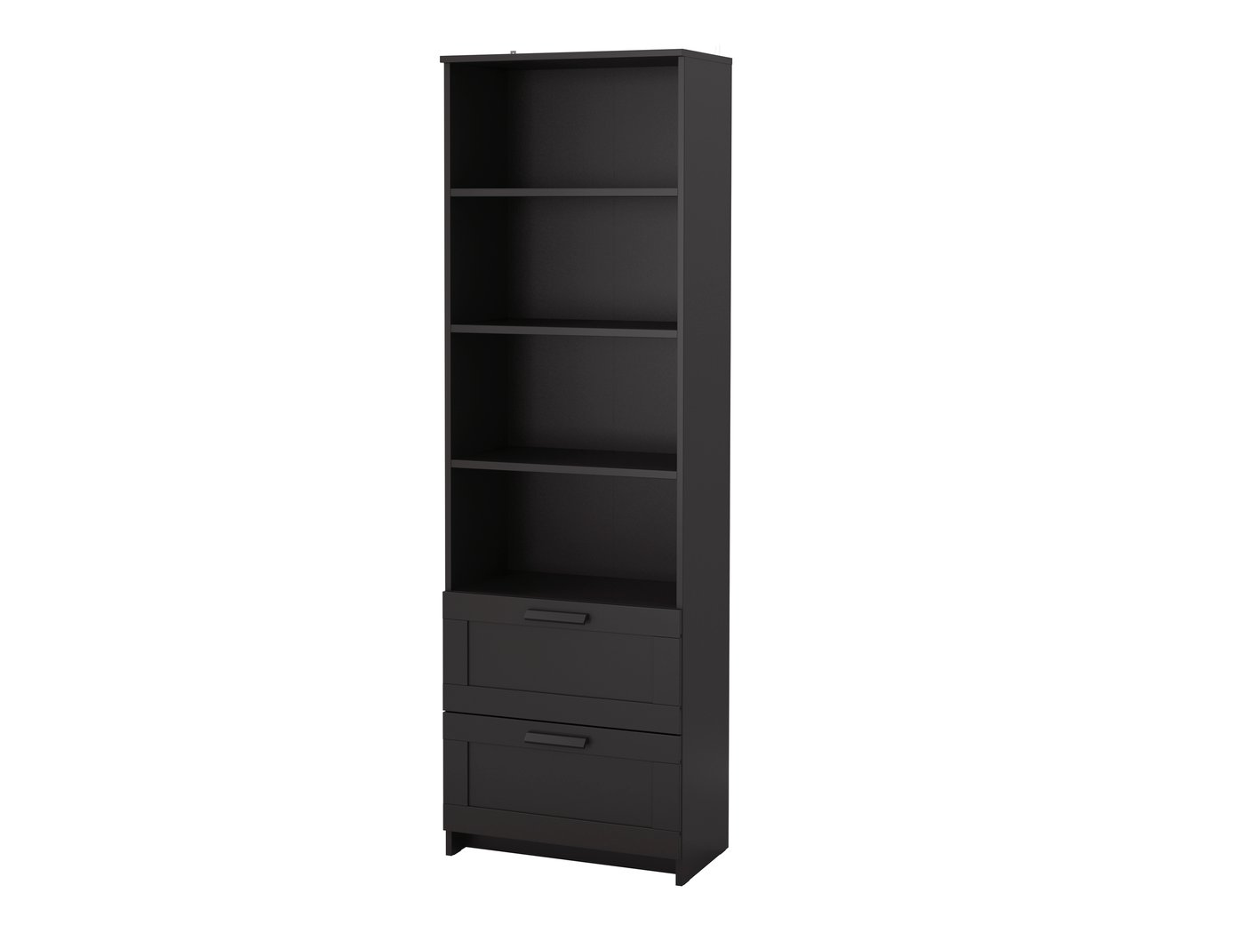 IKEA BRIMNES bokhylla, svart, 60x190 cm