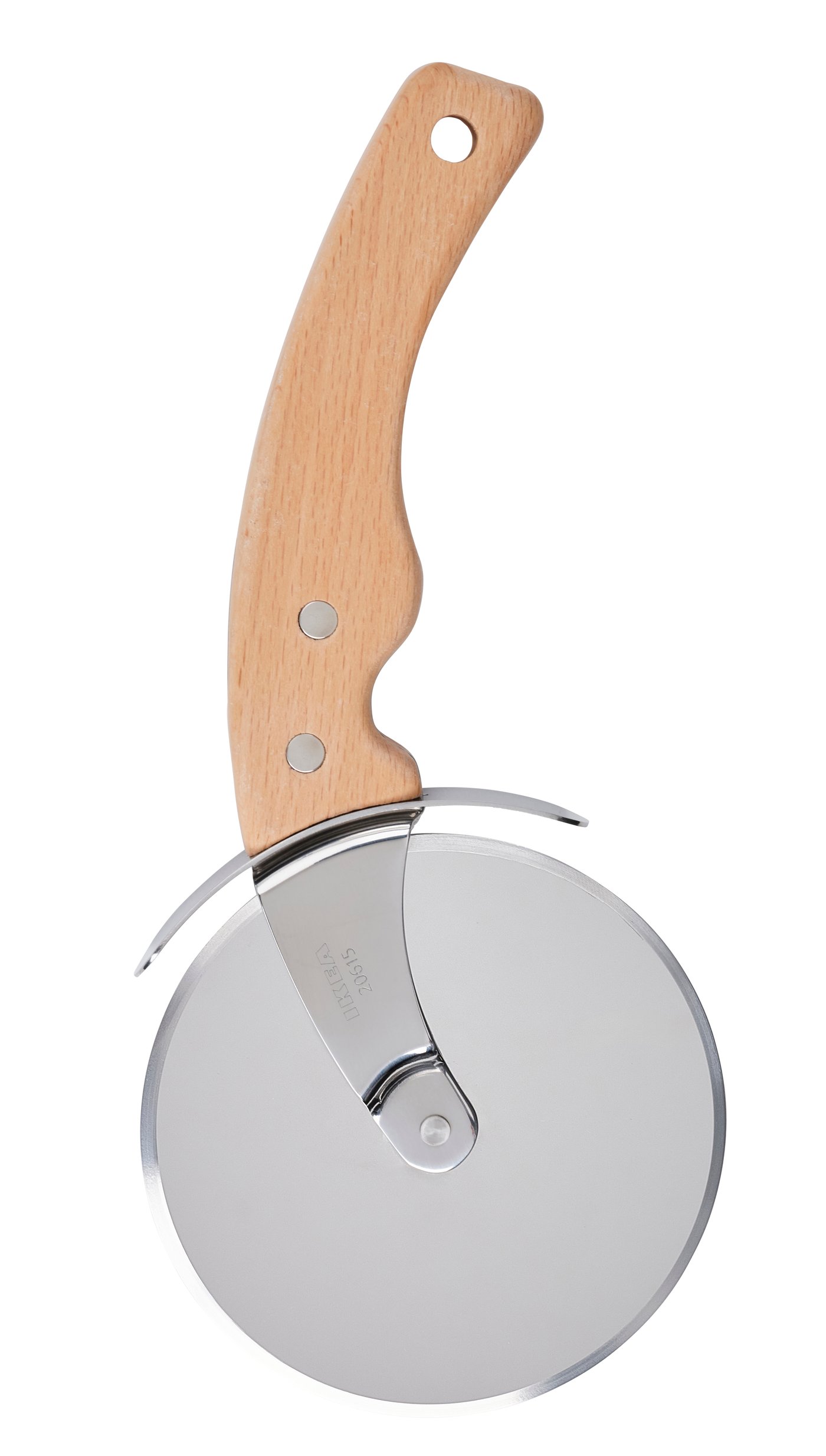 IKEA HAVSTULPAN pizzaskärare, rostfritt stål/bok, 22 cm