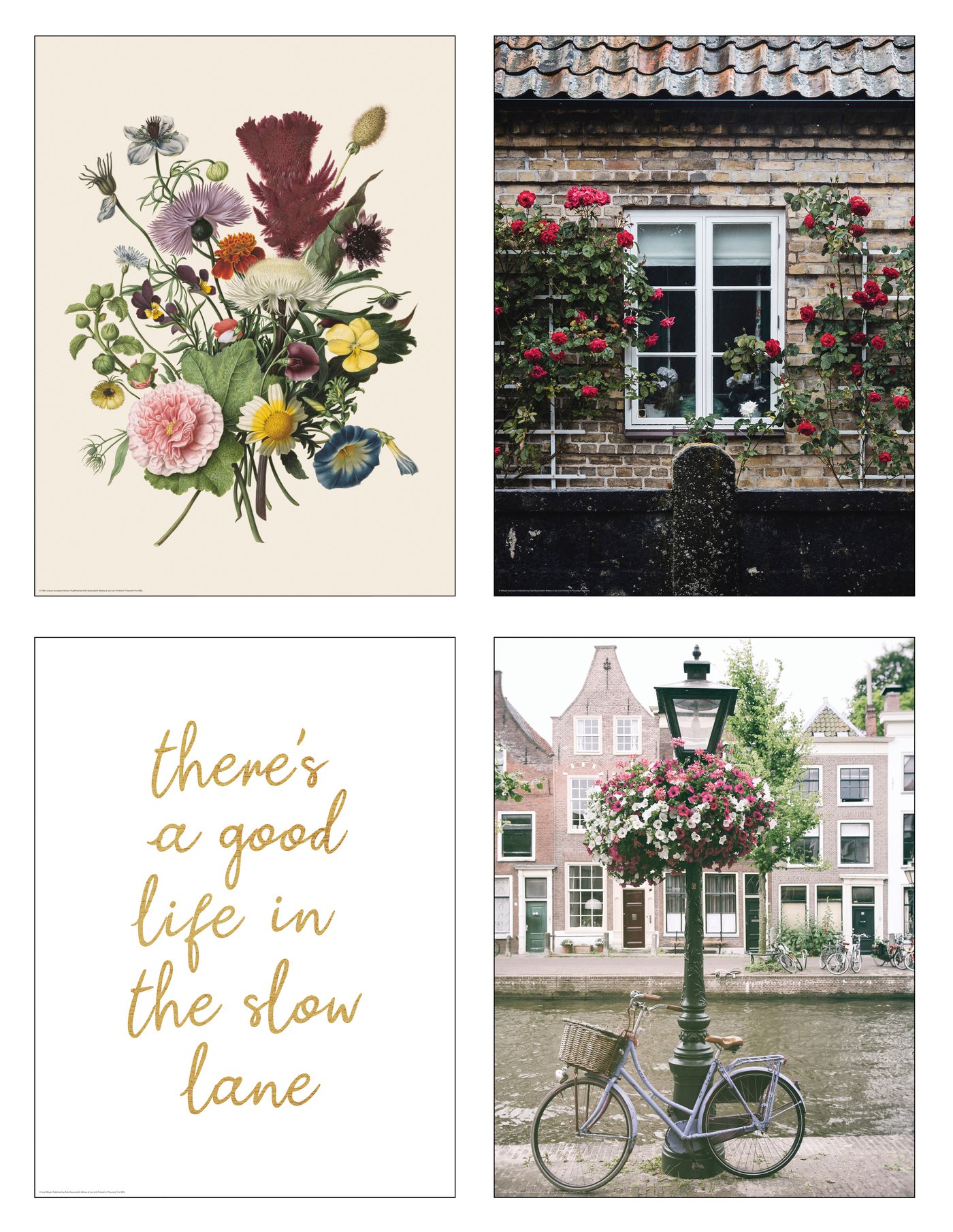 IKEA BILD poster, blomstrande stad, 30x40 cm, bild