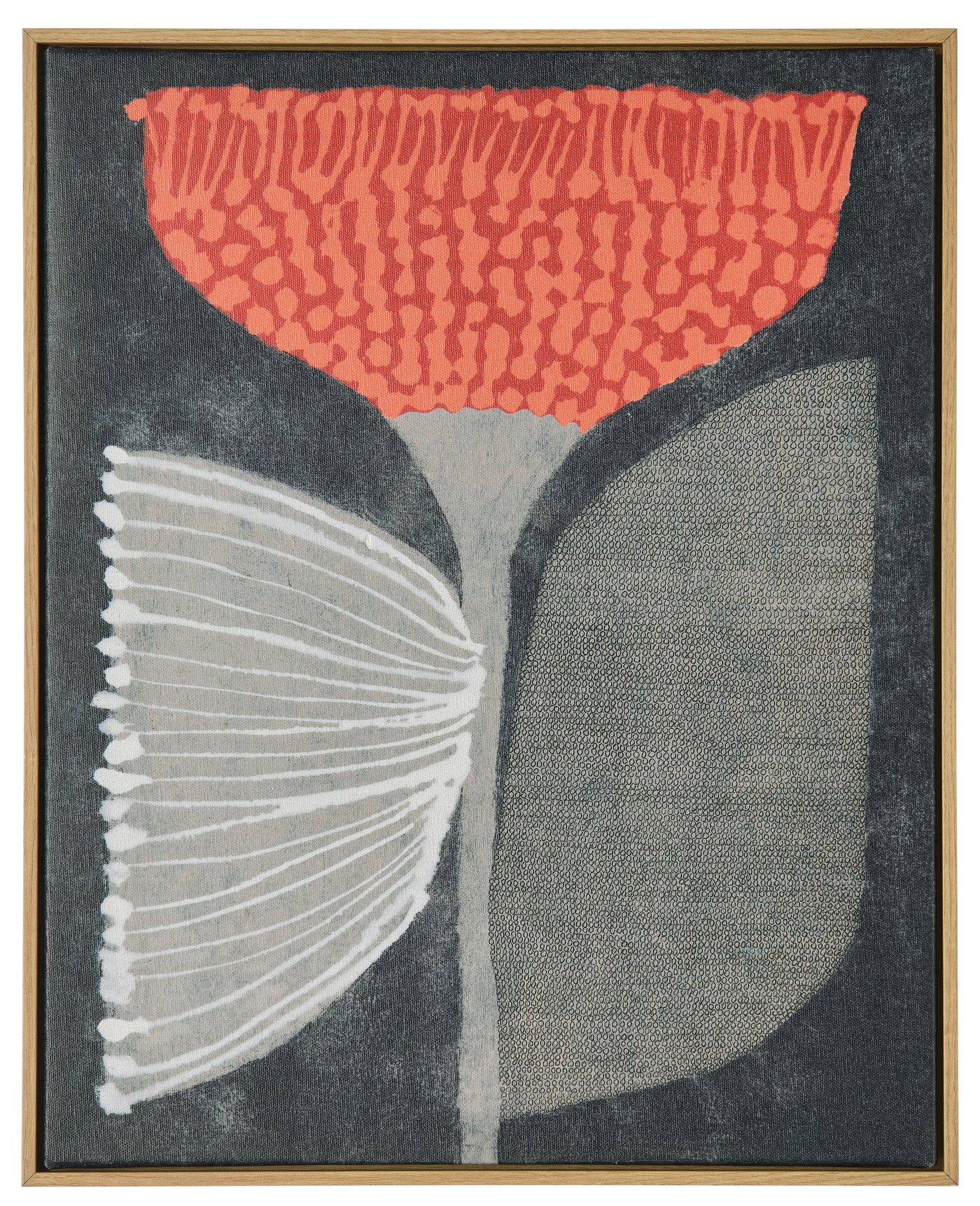 IKEA BLODFLÄDER tavla, orange blomma, 40x50 cm