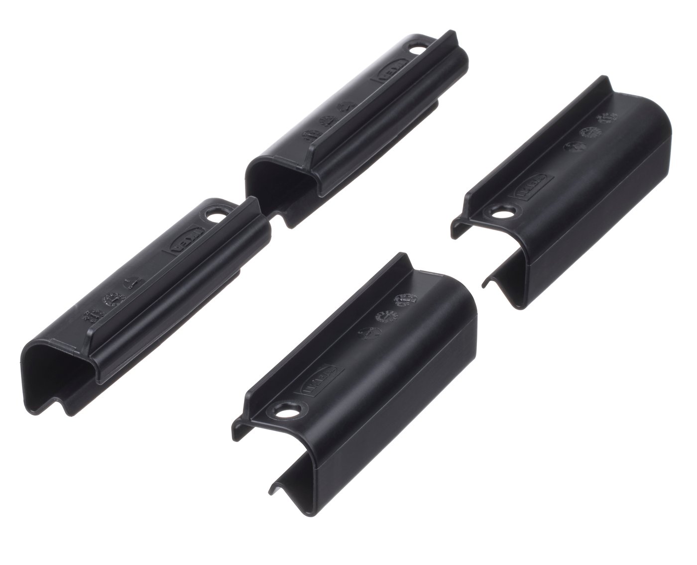 IKEA SAMLA låsclips för låda 45/65 l, svart