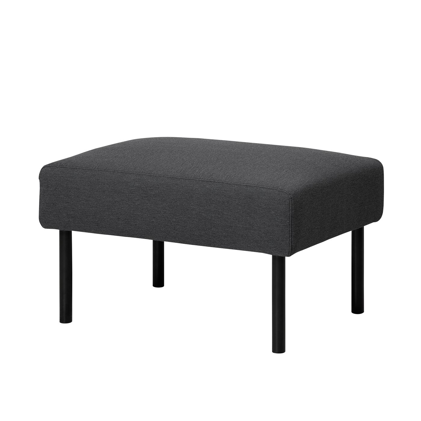 IKEA GLOSTAD fotpall, knisa mörkgrå