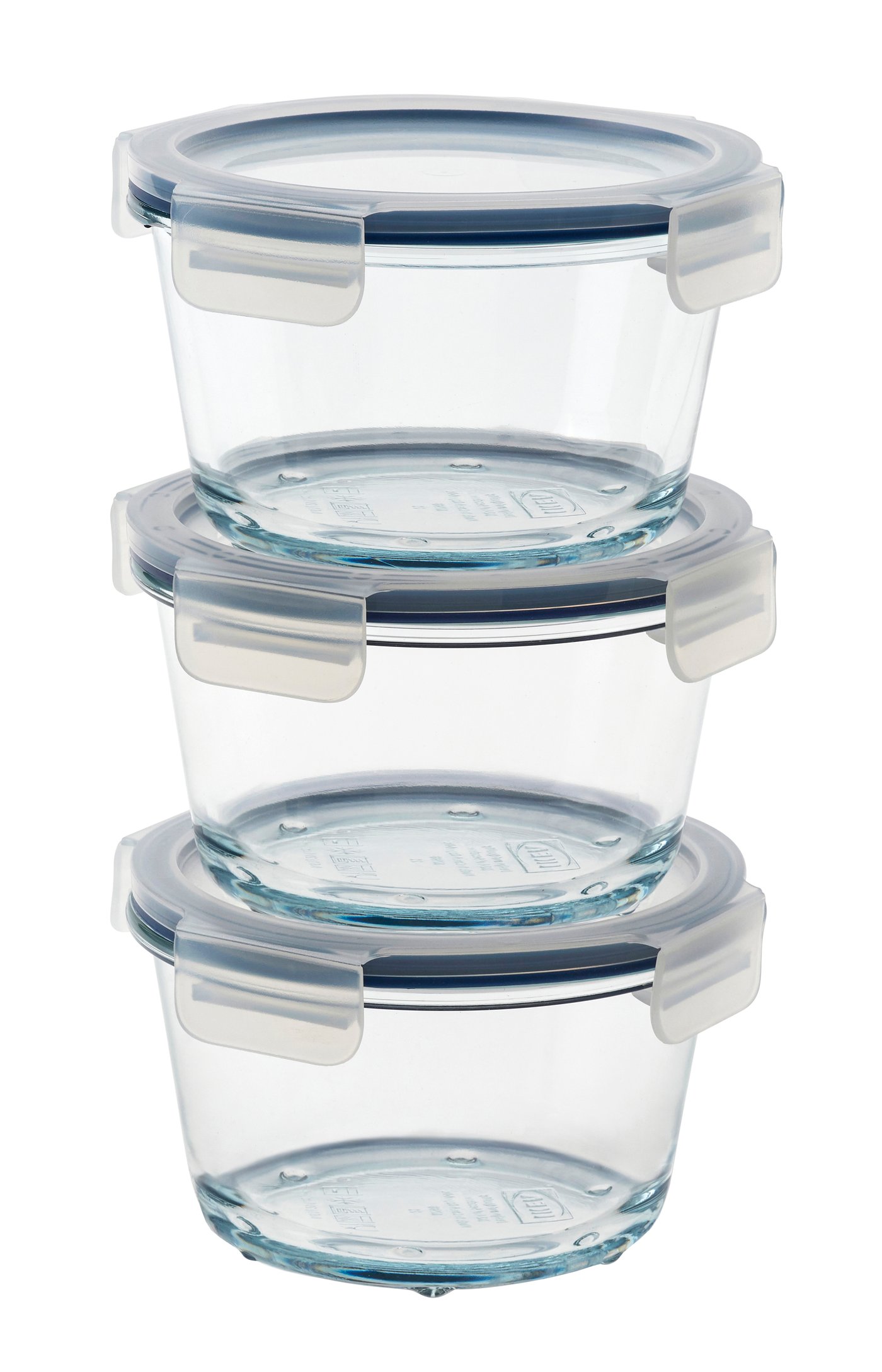 IKEA 365+ matlåda med lock, rund/glas, 600 ml