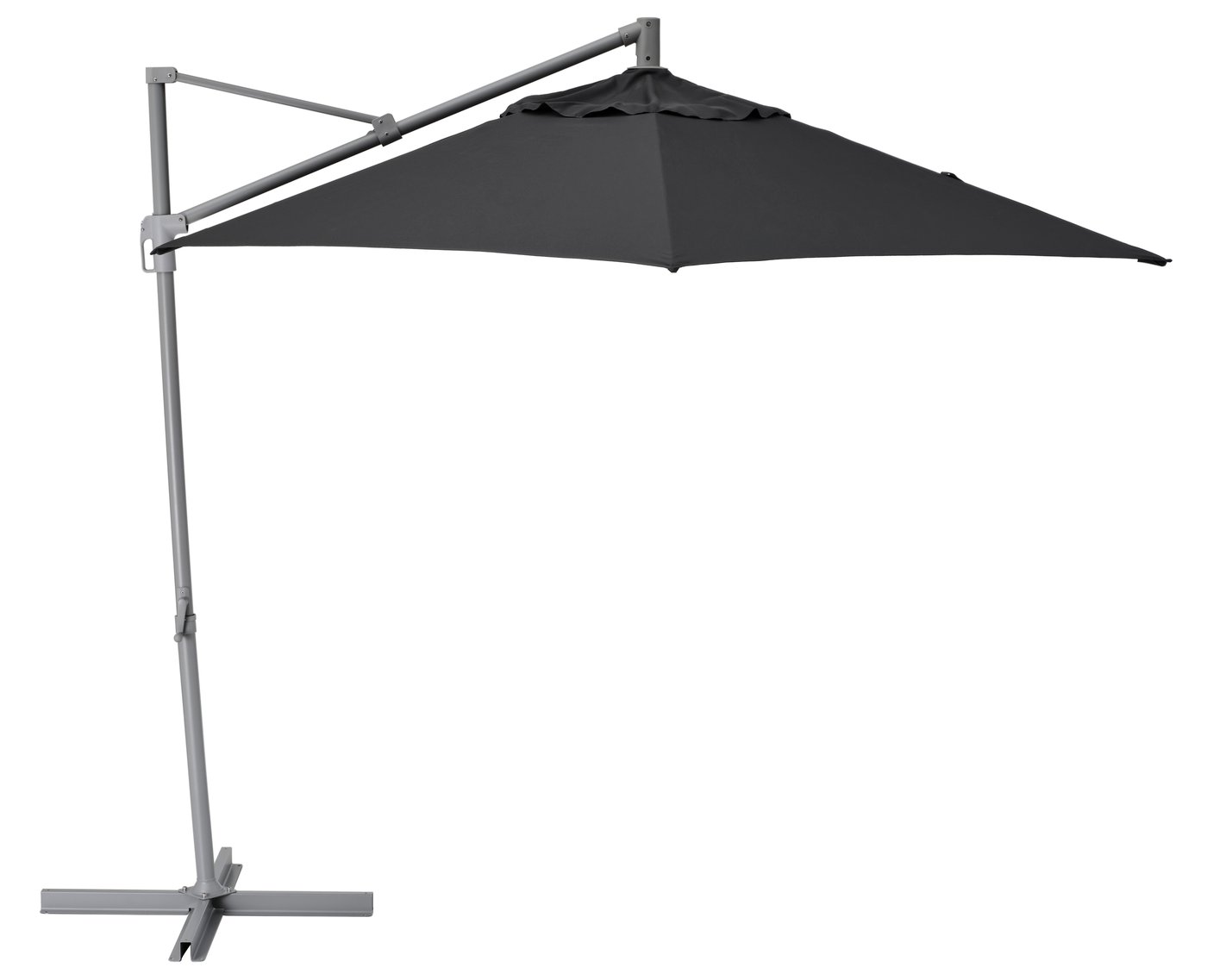IKEA HISSÖ parasoll, frihängande, antracit, 300 cm