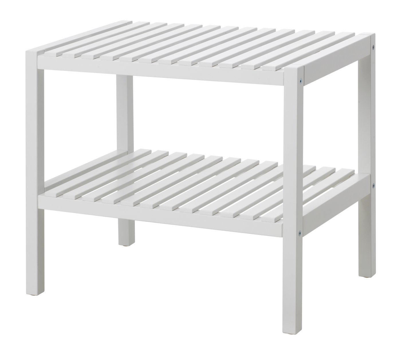 IKEA MUSKAN bänk, vit, 58x38 cm