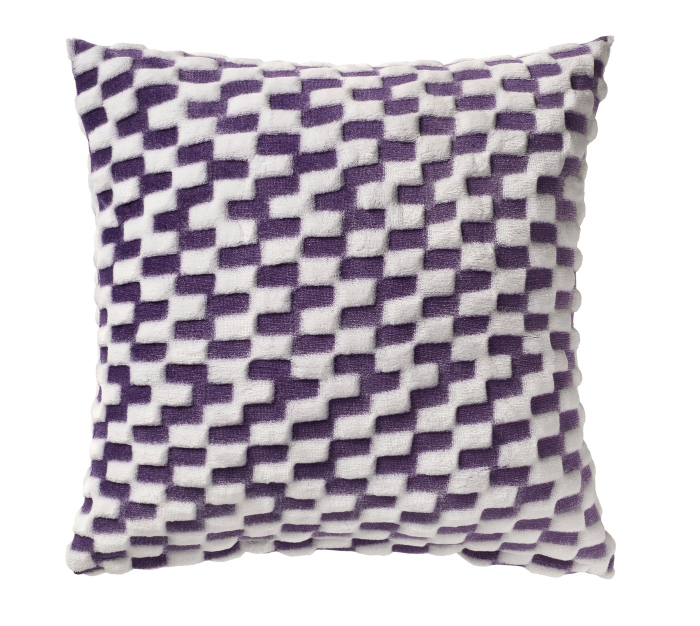 IKEA BLÅSKATA kuddfodral, lila/mönstrad, 50x50 cm