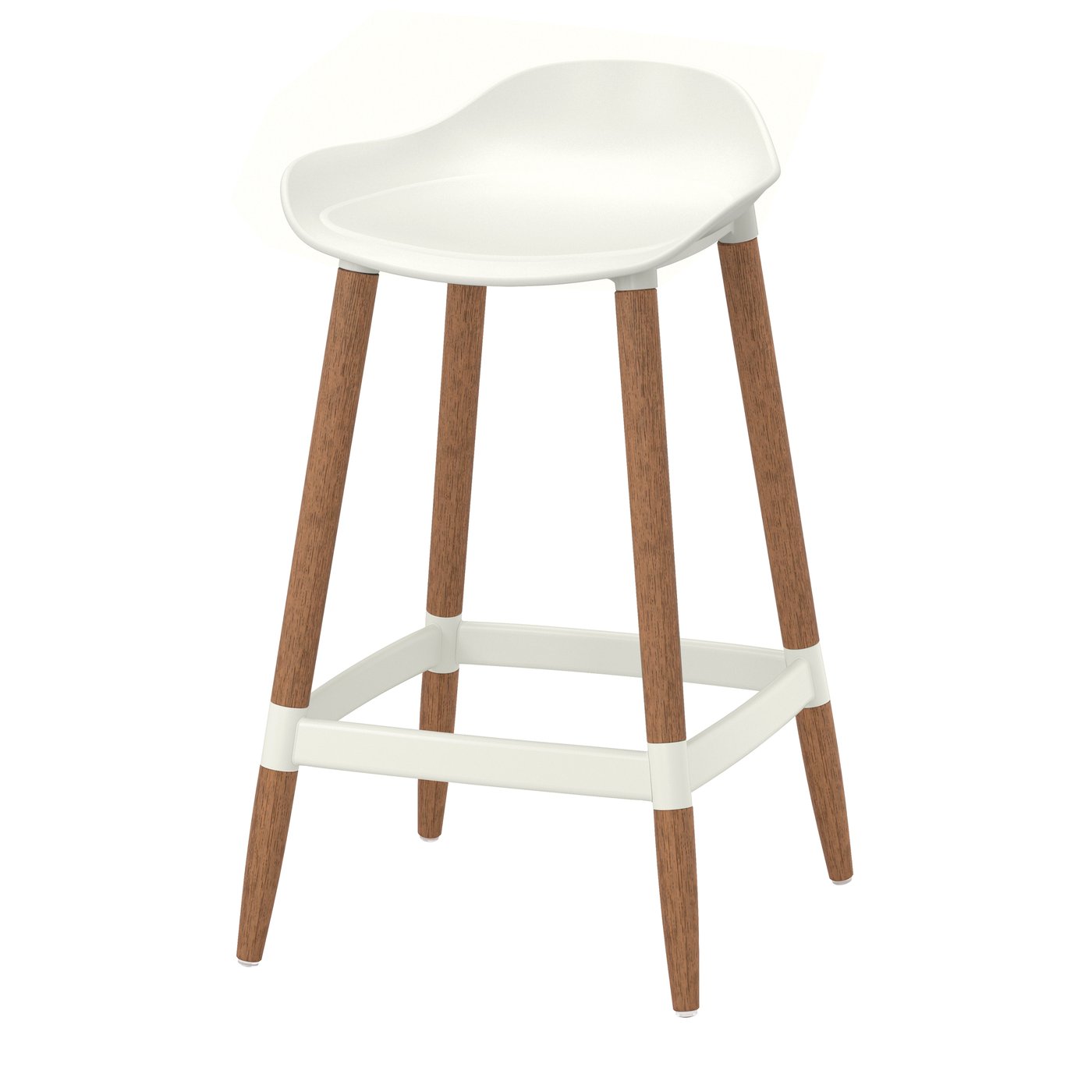 IKEA GRÖNSTA barpall, bänkhöjd vit/inom-/utomhus, 64 cm