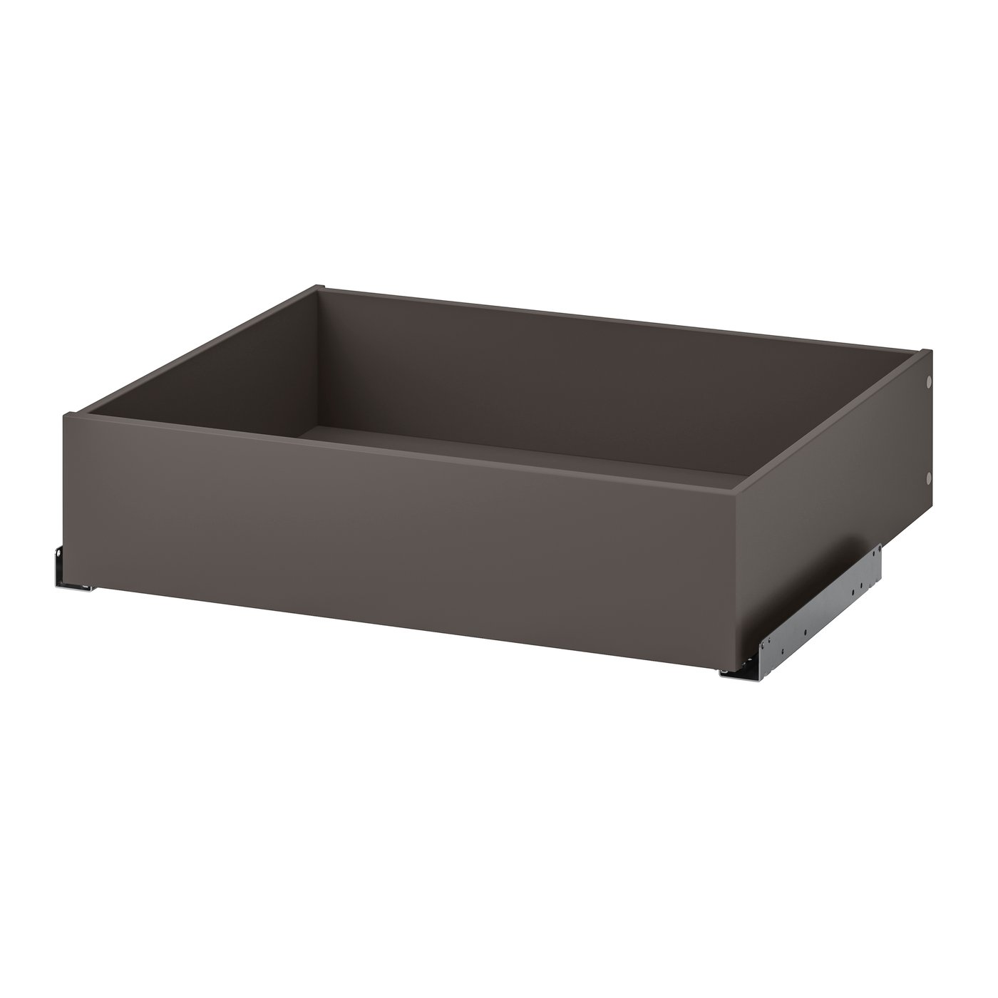 IKEA KOMPLEMENT låda, mörkgrå, 75x58 cm