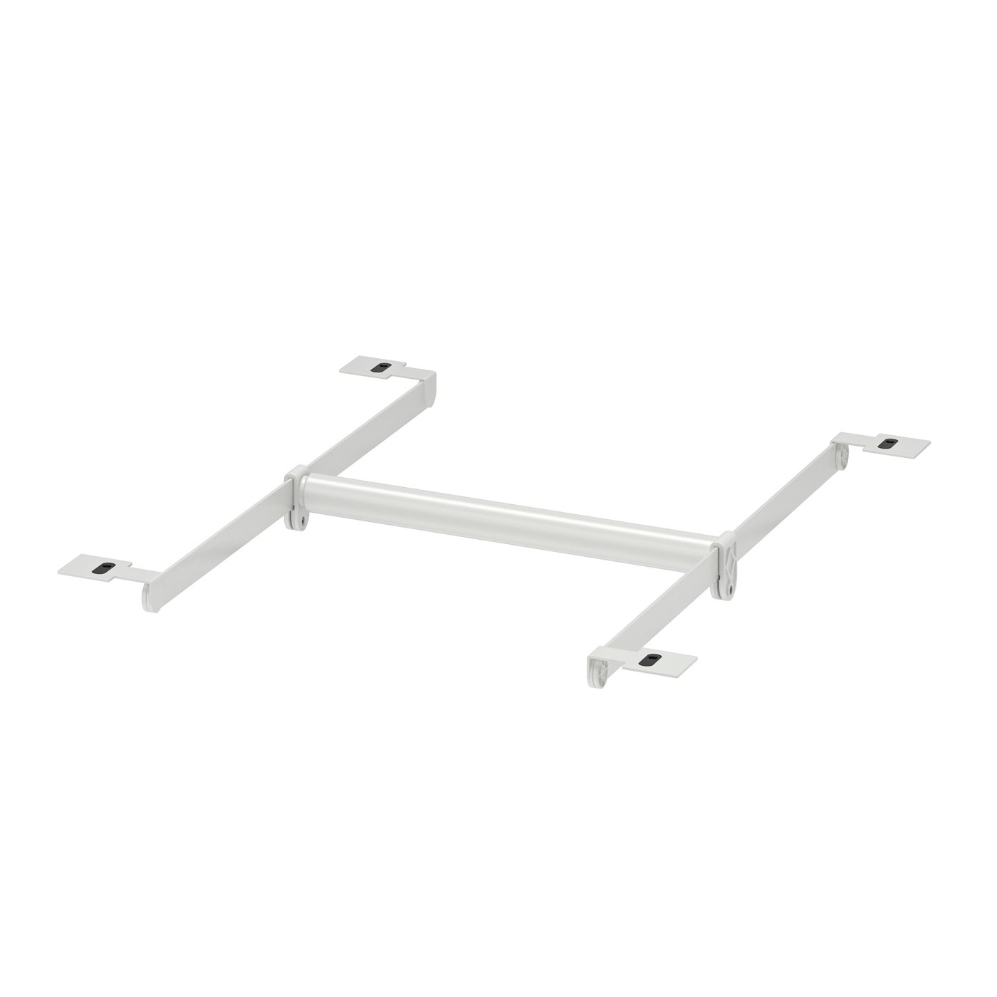 IKEA HJÄLPA klädstång+2 upphngli+2 pkt beslag, ställbar/vit, 30-47x55 cm