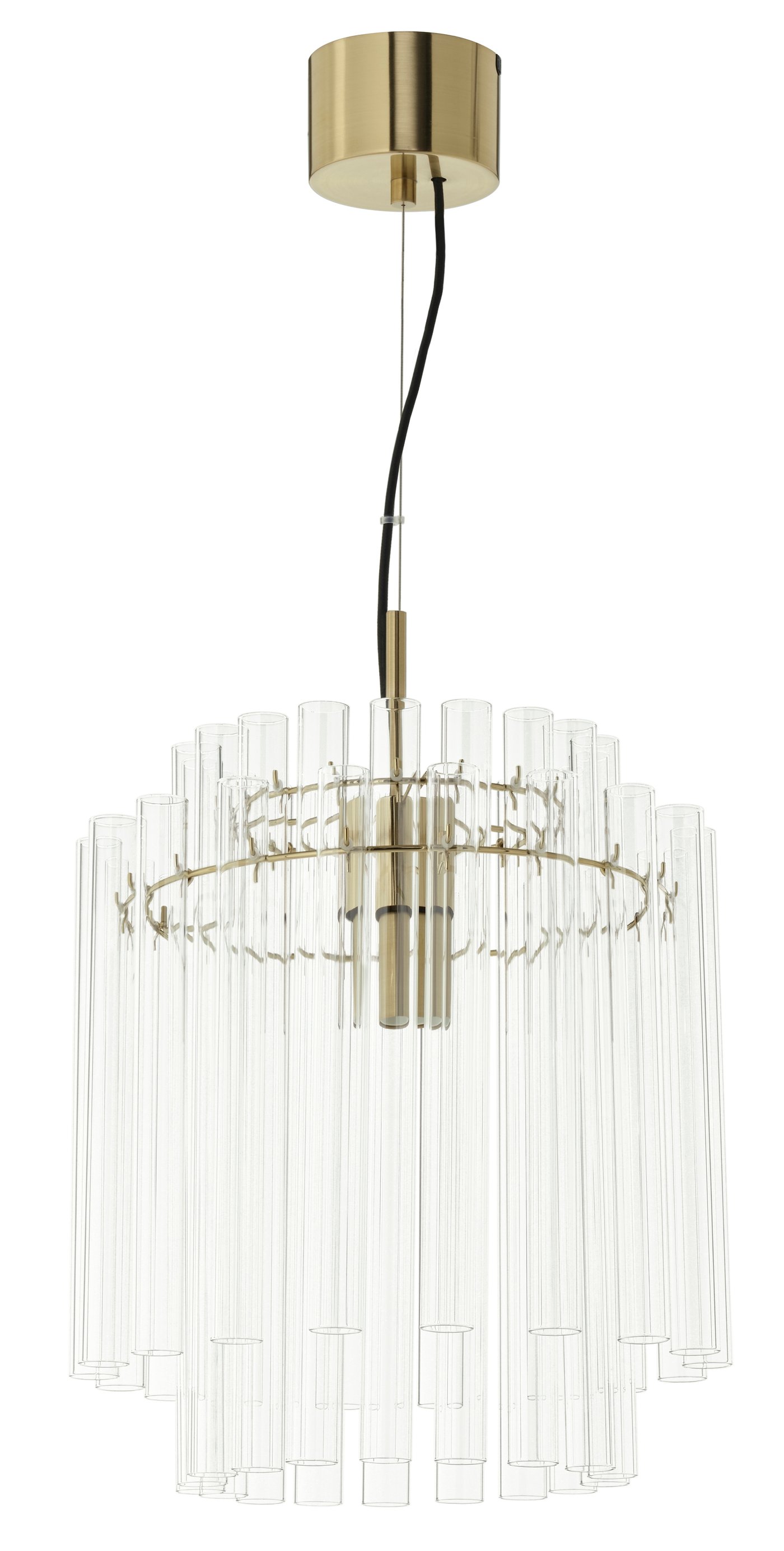 IKEA STOCKHOLM 2025 taklampa, glas/förmässingad, 38 cm