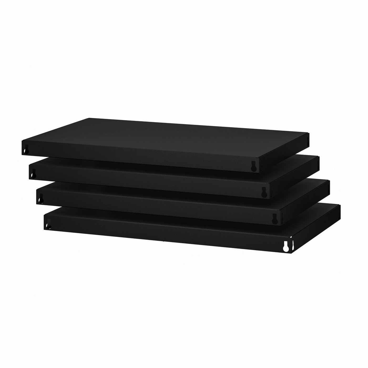 IKEA BROR hyllplan, svart, 84x54 cm