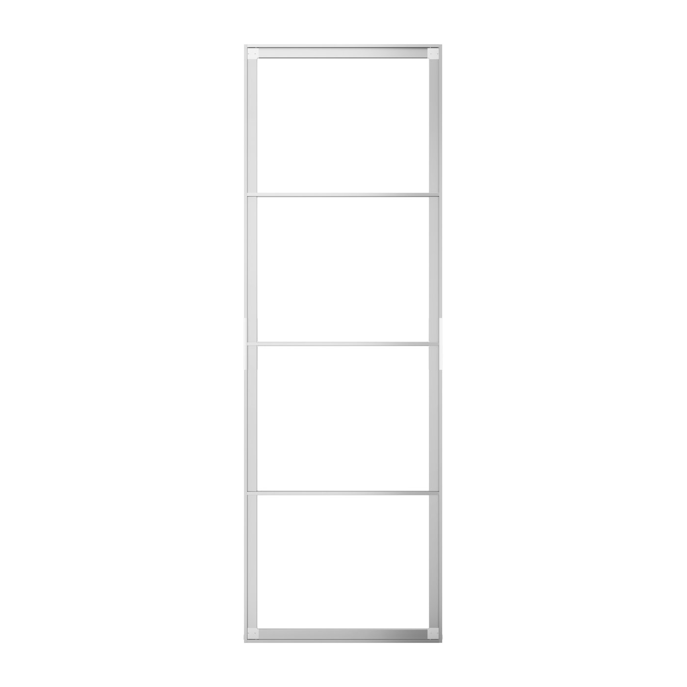 IKEA SKYTTA ram till skjutdörr, aluminium, 77x231 cm