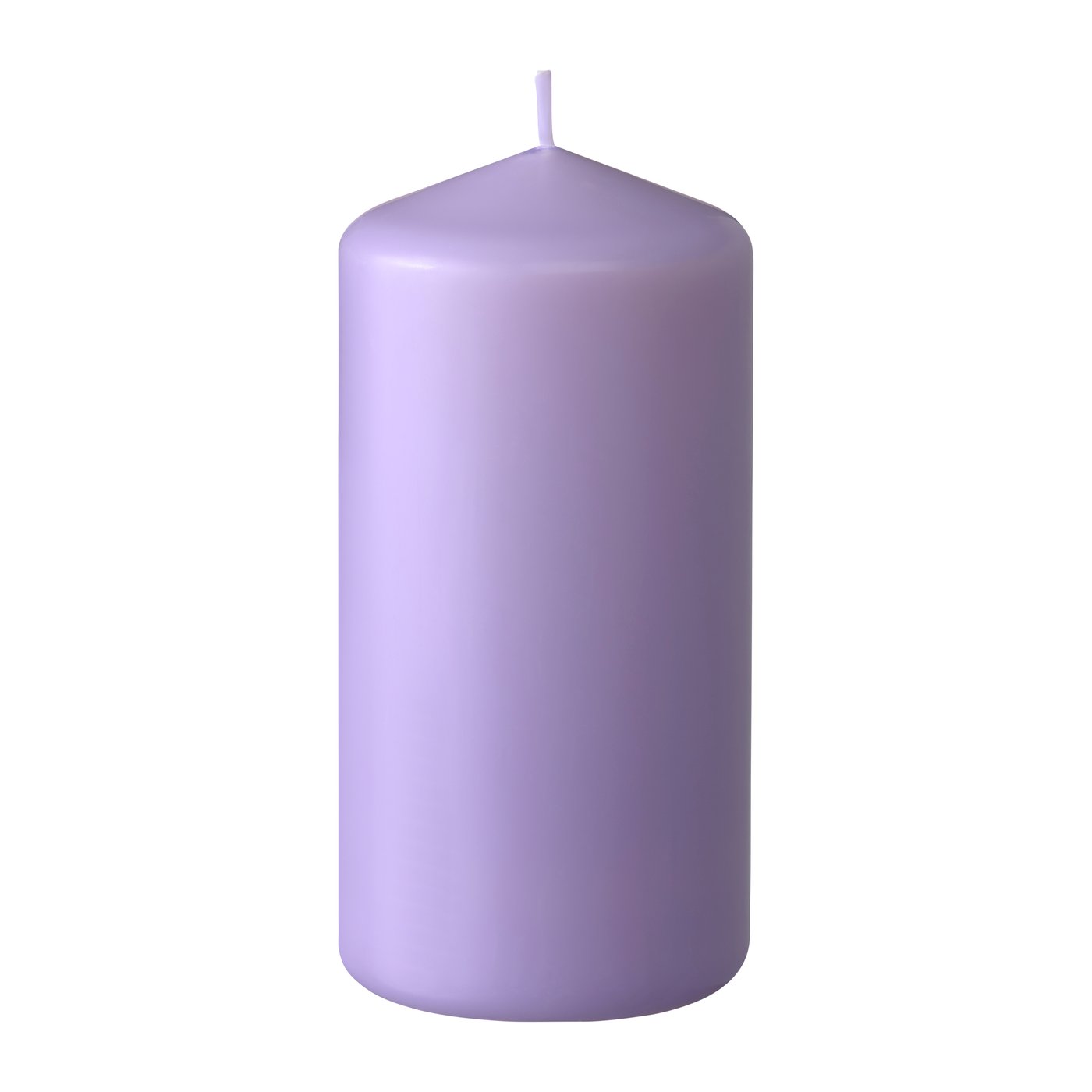 IKEA DAGLIGEN blockljus utan doft, lila, 14 cm
