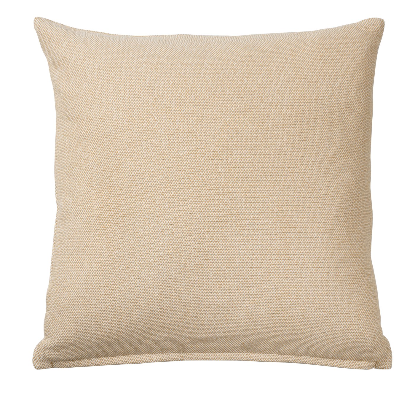 IKEA SANDTRAV kudde, gulbeige/vit, 45x45 cm