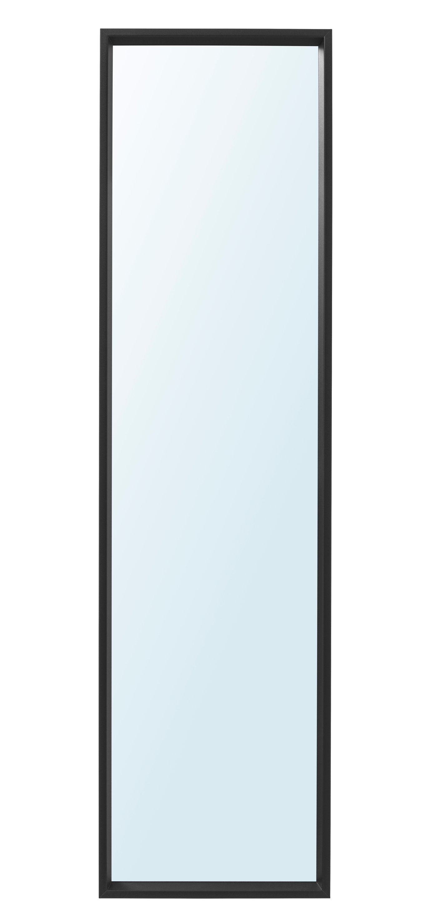 IKEA NISSEDAL spegel, svart, 40x150 cm