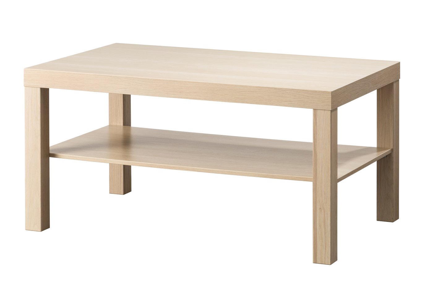 IKEA LACK soffbord, vitlaserad ekeffekt, 90x55 cm