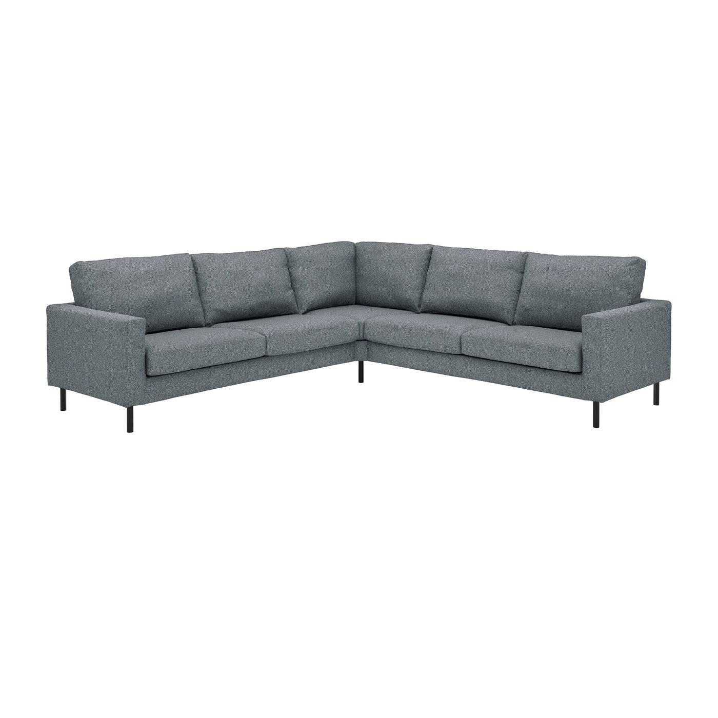 IKEA SALTSJÖBADEN hörnsoffa, 4-sits, gunnared mellangrå