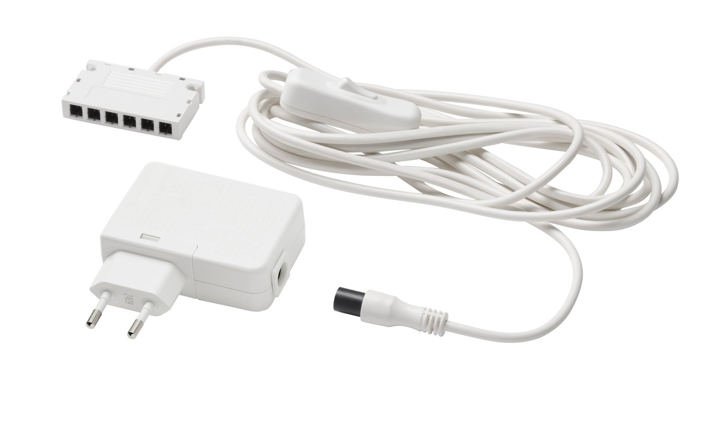 IKEA ANSLUTA LED drivare med sladd, vit, 19 W