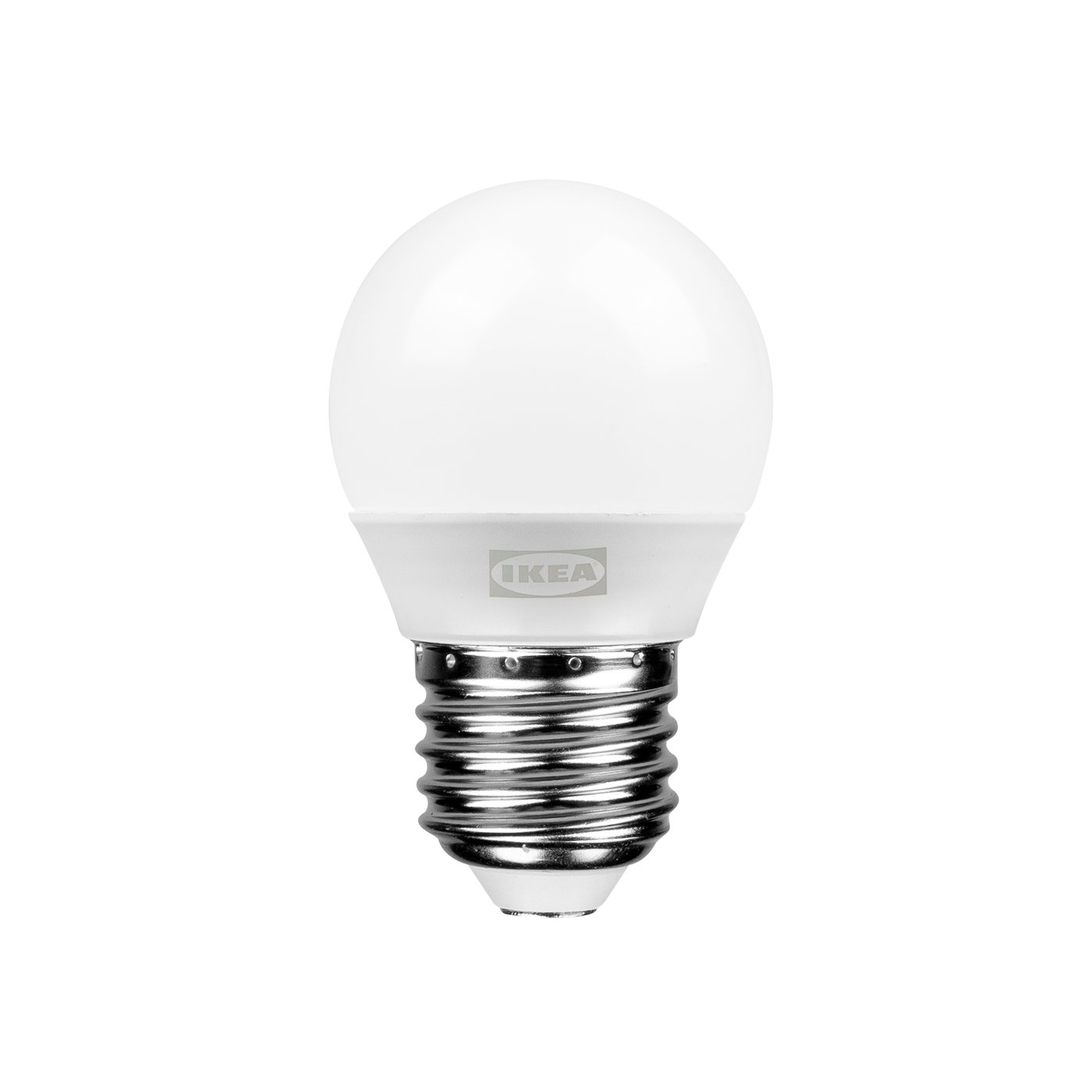 IKEA SOLHETTA LED ljuskälla E27 470 lumen, klot opalvit, 2700 K