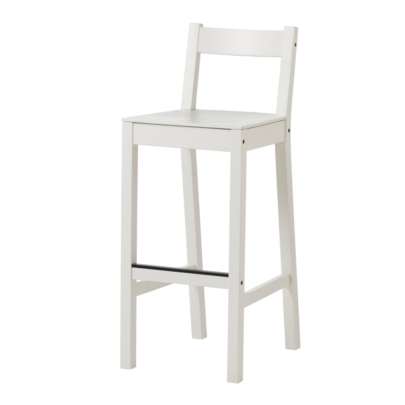 IKEA NORDVIKEN barstol, vit, 75 cm