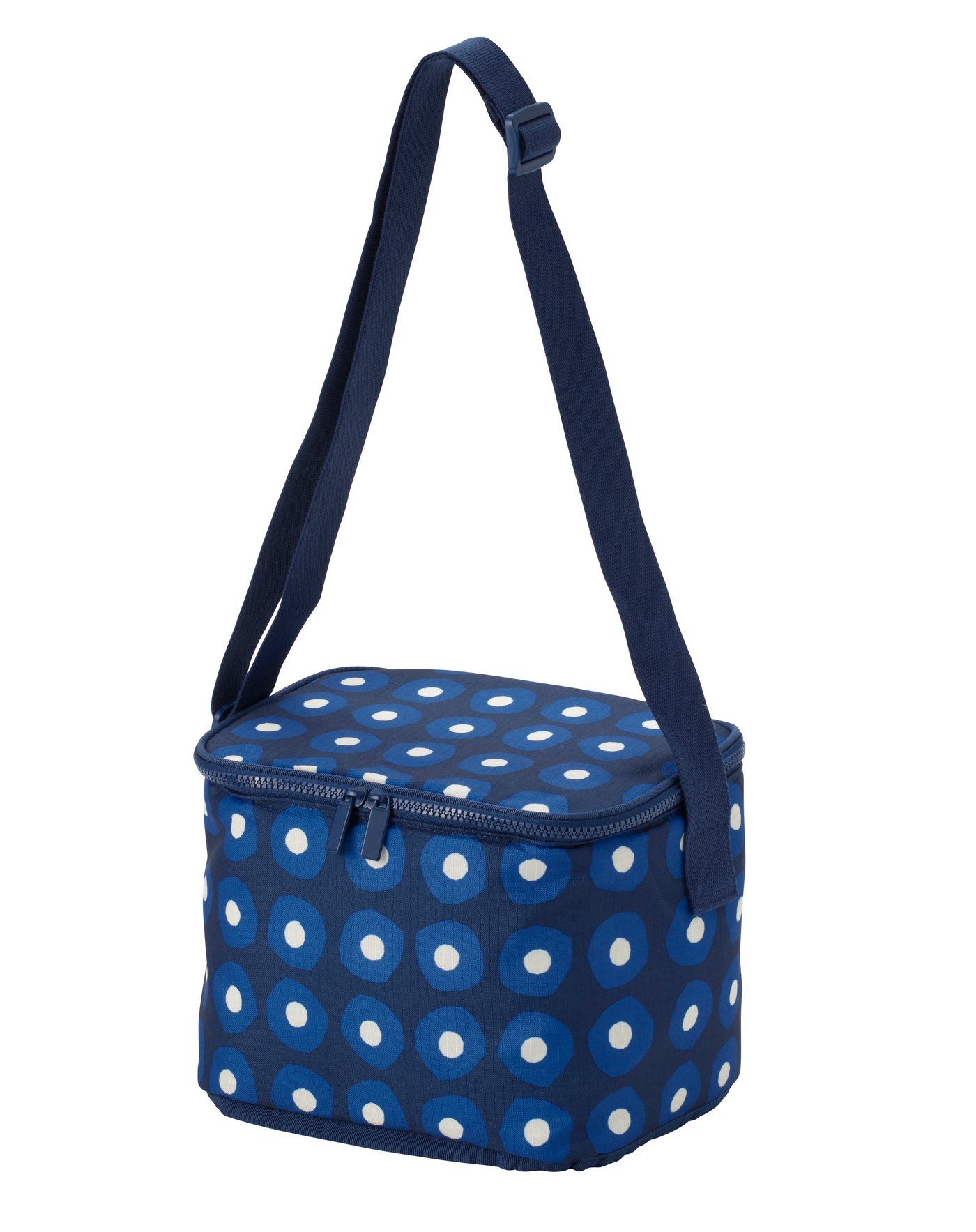 IKEA PILLERSTARR kylväska, mönstrad/blå, 26x19x19 cm