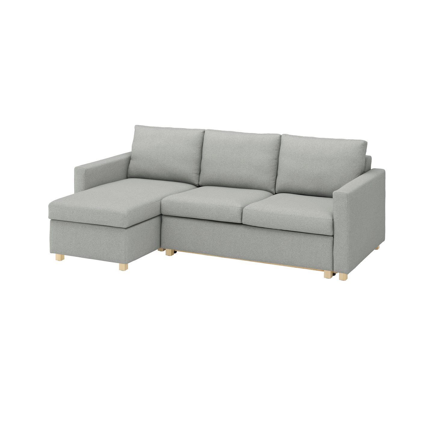 IKEA SALTSJÖBADEN klädsel t 3-sits bäddsoffa m schsl, tonerud grå