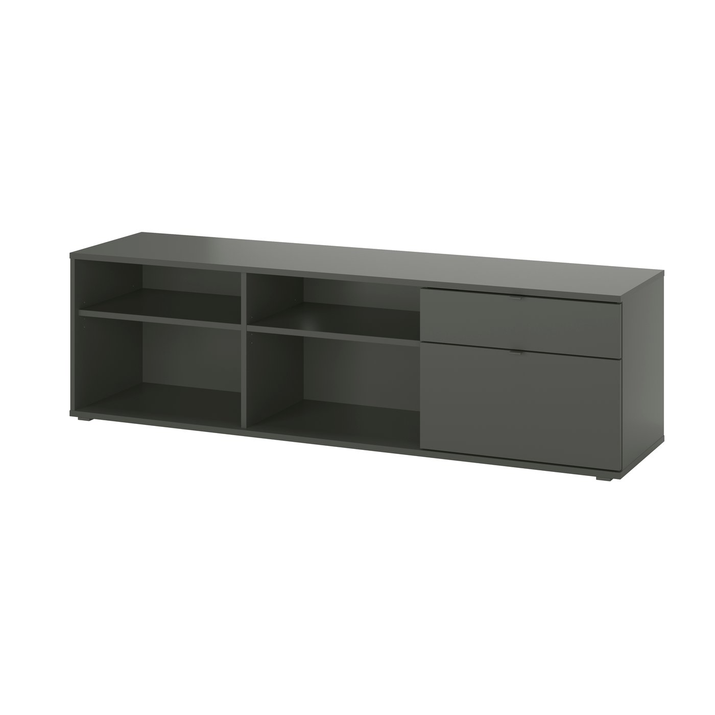 IKEA VIHALS tv-bänk, mörkgrå, 176x37x50 cm
