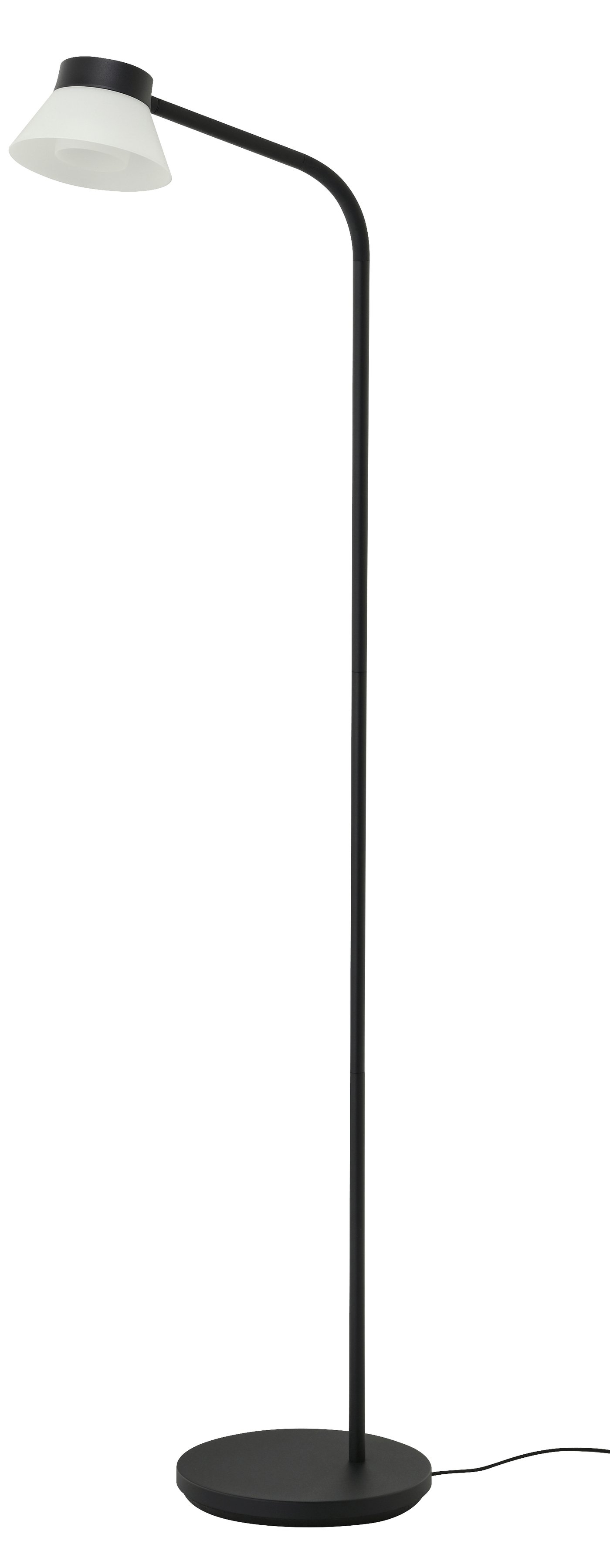 IKEA SAMBORD golv-/läslampa, svart/vit